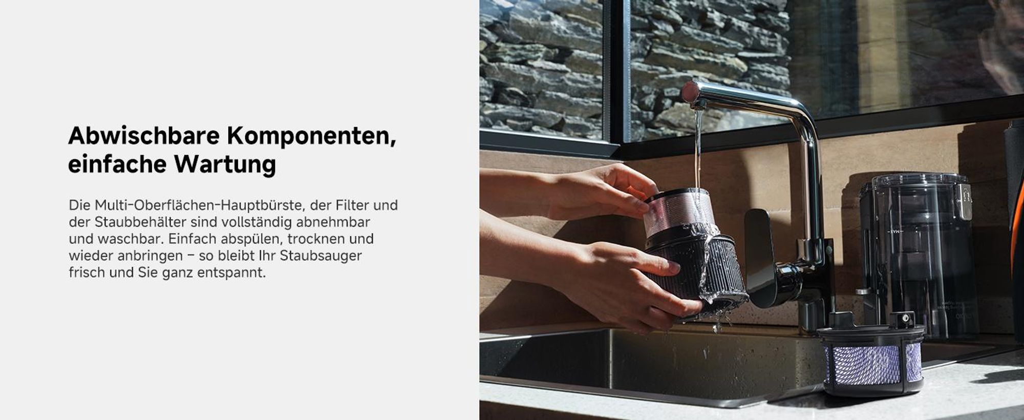 MOVA G70 Complete – Kabelloser Stielstaubsauger mit Roboterarm, starke Leistung und kontinuierliche Reinigung