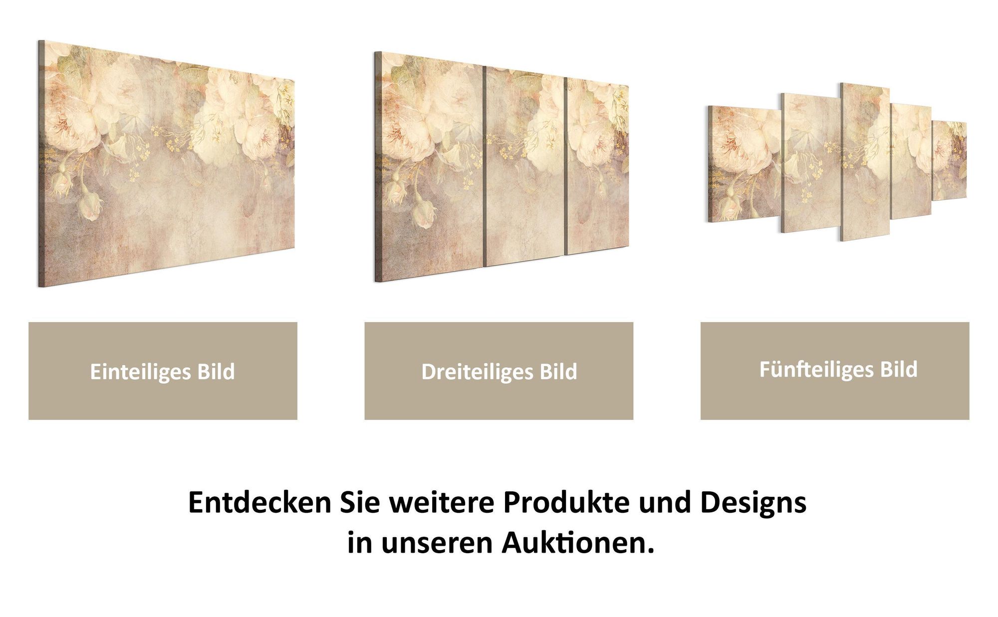 LUMASOUL Gemälde auf 3 Leinwänden, Naturmotivgemälde auf Leinwand, Gemälde 90 x 60 cm