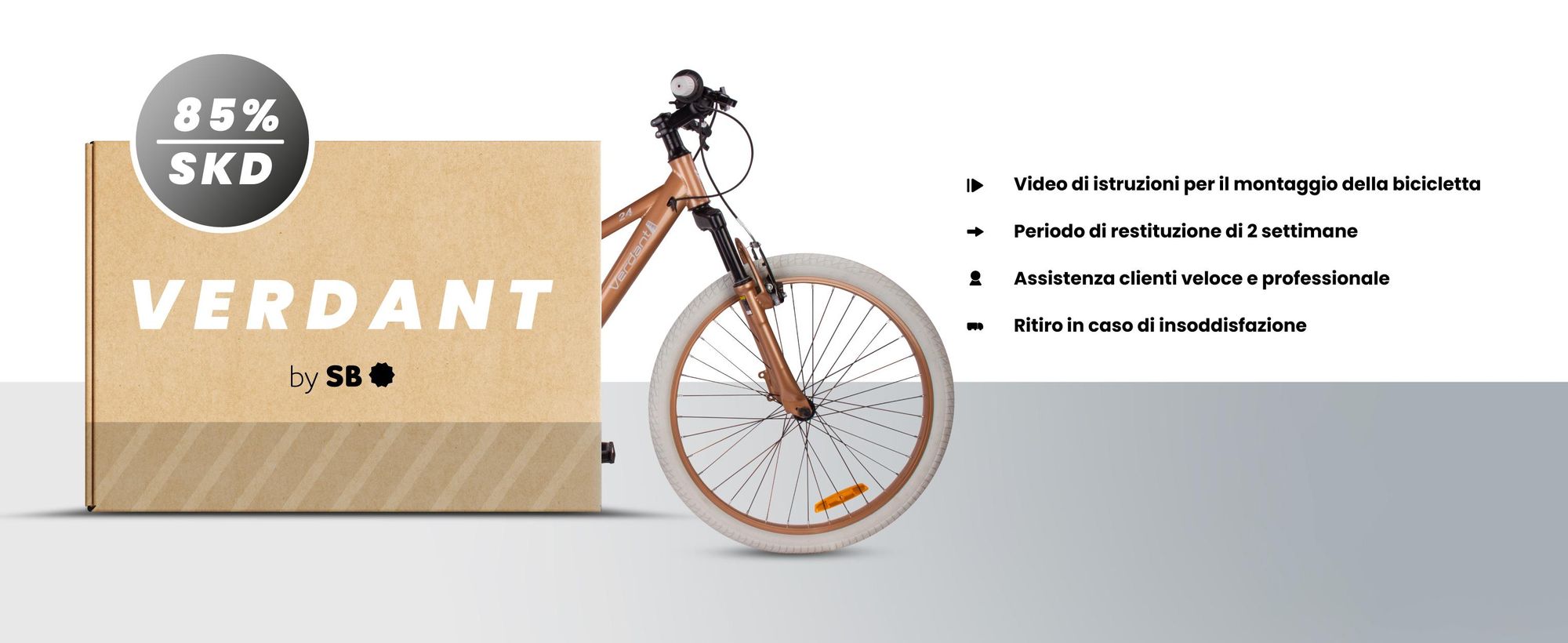 Bicicletta per bambini ragazzi bici 24 pollici per la Comunione bici con cambio a 7 velocità Shimano RevoShift bicicletta ammortizzatore Calix bianco blu