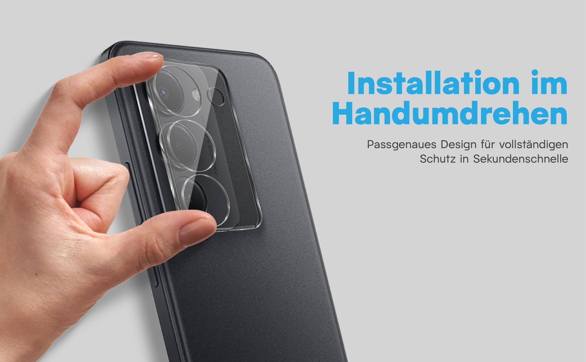 2x Kameraschutz aus 9H Glas für Xiaomi Redmi 15 in passgenauem Design
