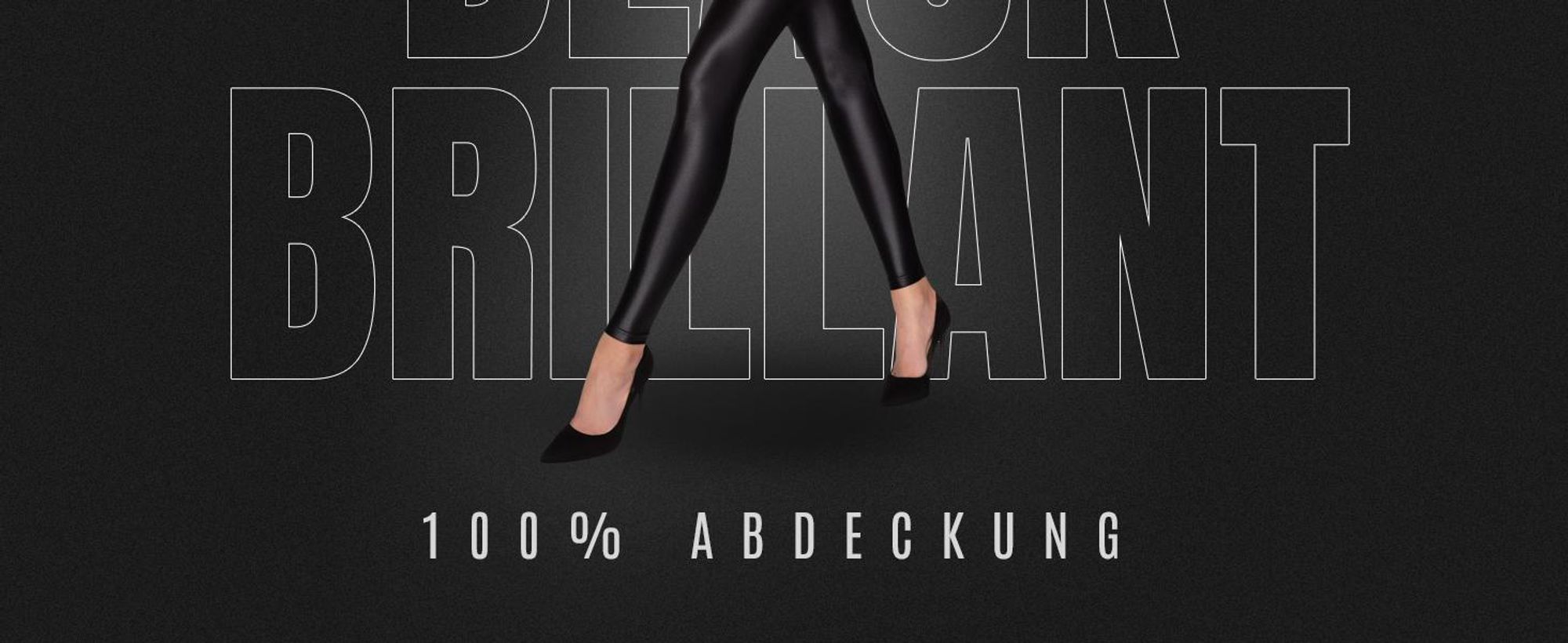 Damenleggings, Gatta, Schwarz glänzend, Größe L Leggings für Damen