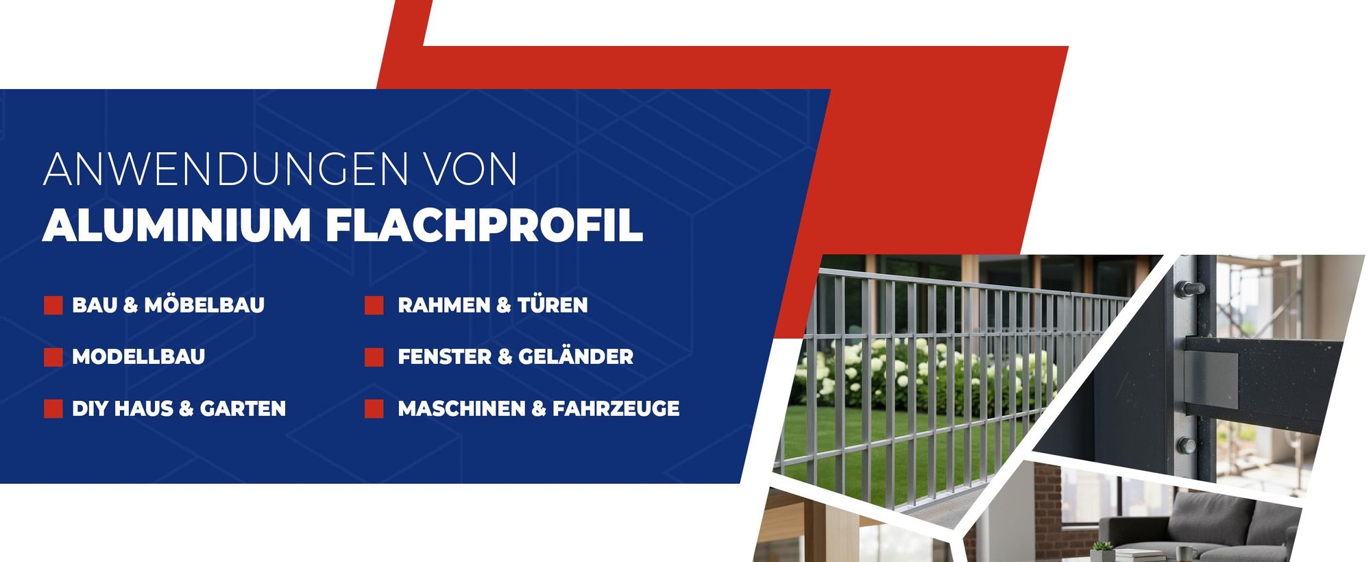 Galindustrial, Aluminium, Flachprofil, Flachstange, Flachstab, aluminium profil