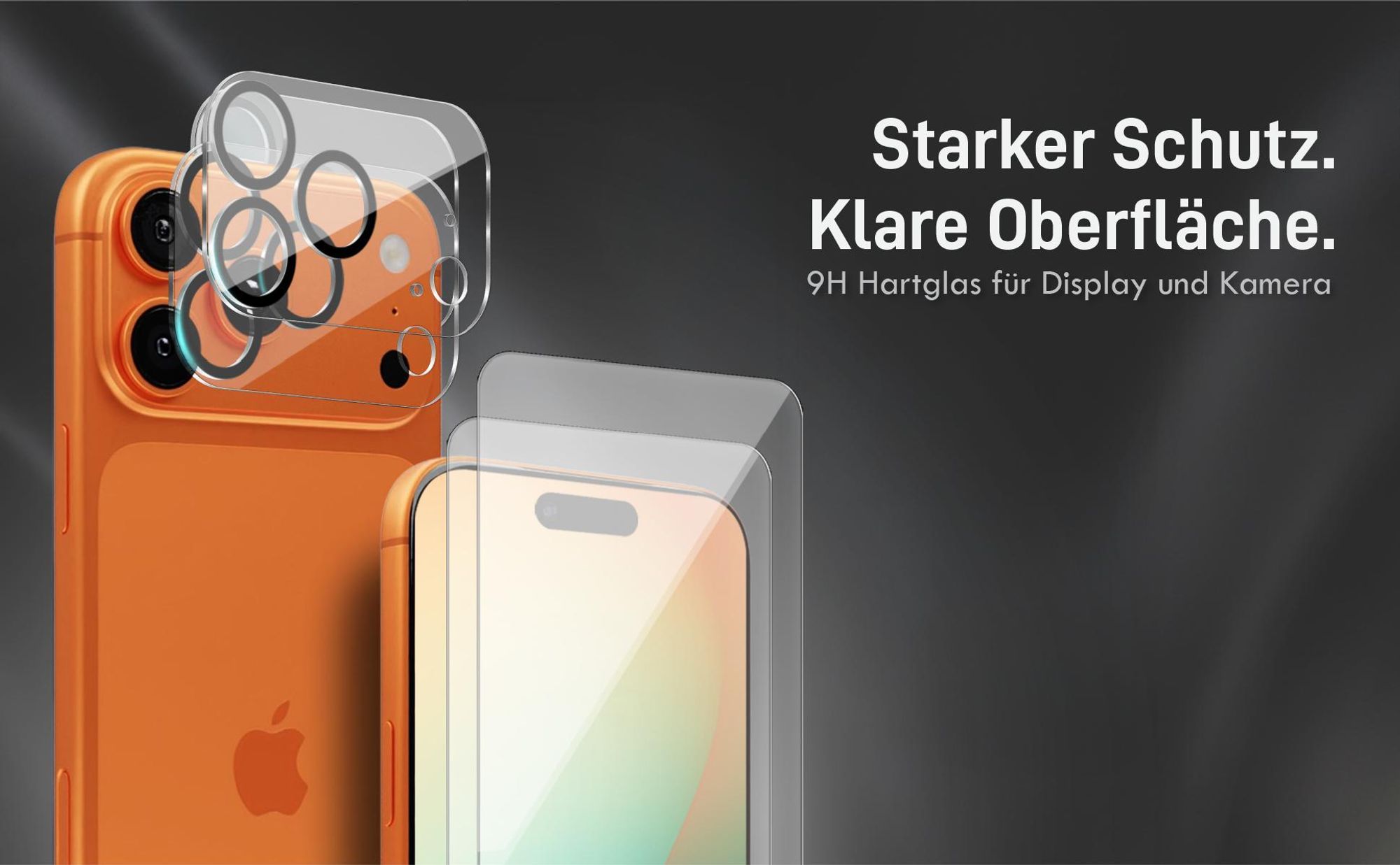 Kamera + Display Glas Set für Apple iPhone 17 Pro Max kompatibel mit allen gängigen Hüllen