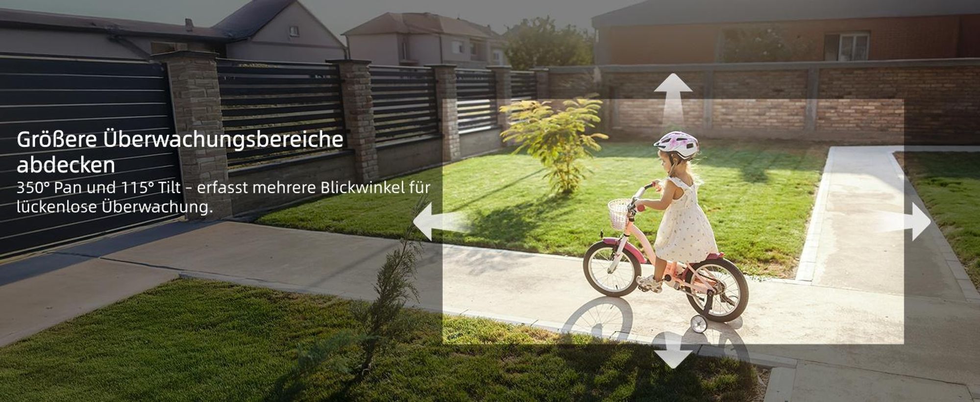 Überwachungskamera Aussen Akku Solar-2K Outdoor WLAN Kamera Überwachung Aussen Kabellose Installationsfreie Solarpanel KI-Erkennung 360°PTZ mit 32&64G