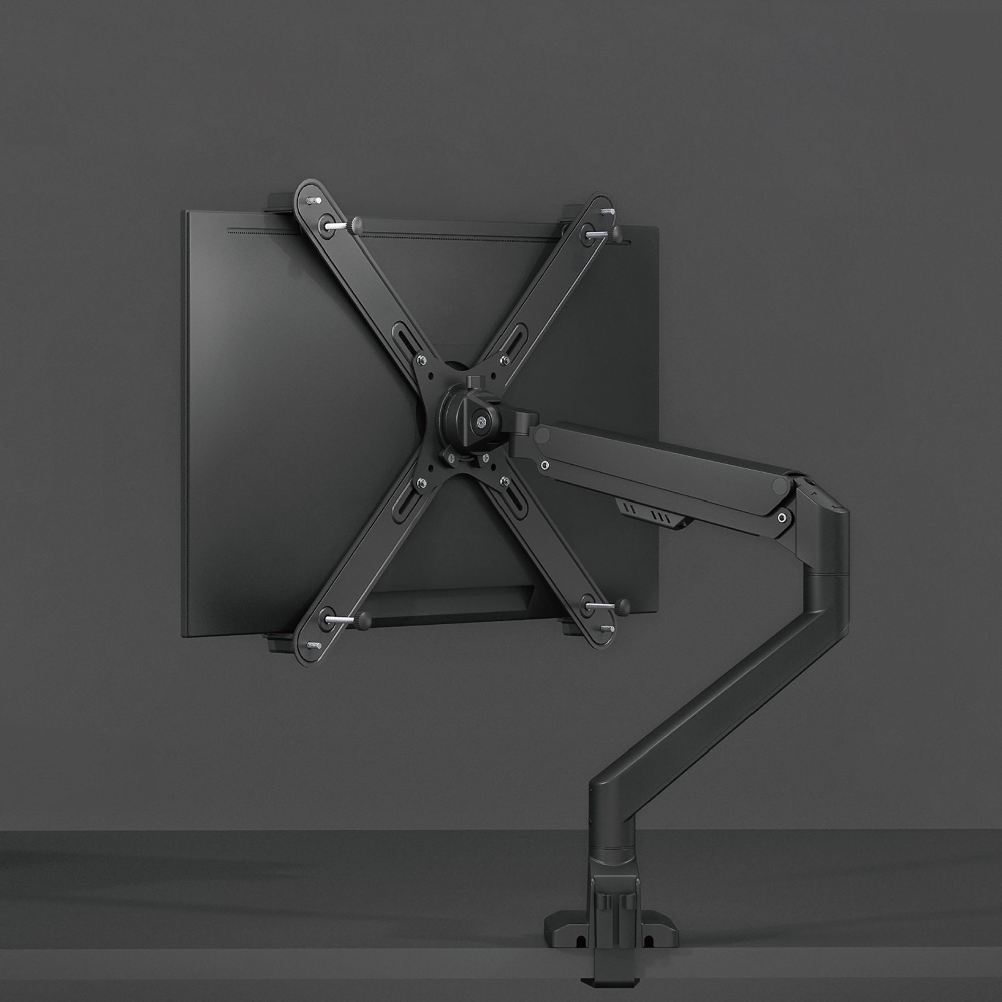 VESA Adapter für Bildschirme ohne Löcher im VESA-Standard Maclean, schwarz, 17"-32" 10kg max MC-990