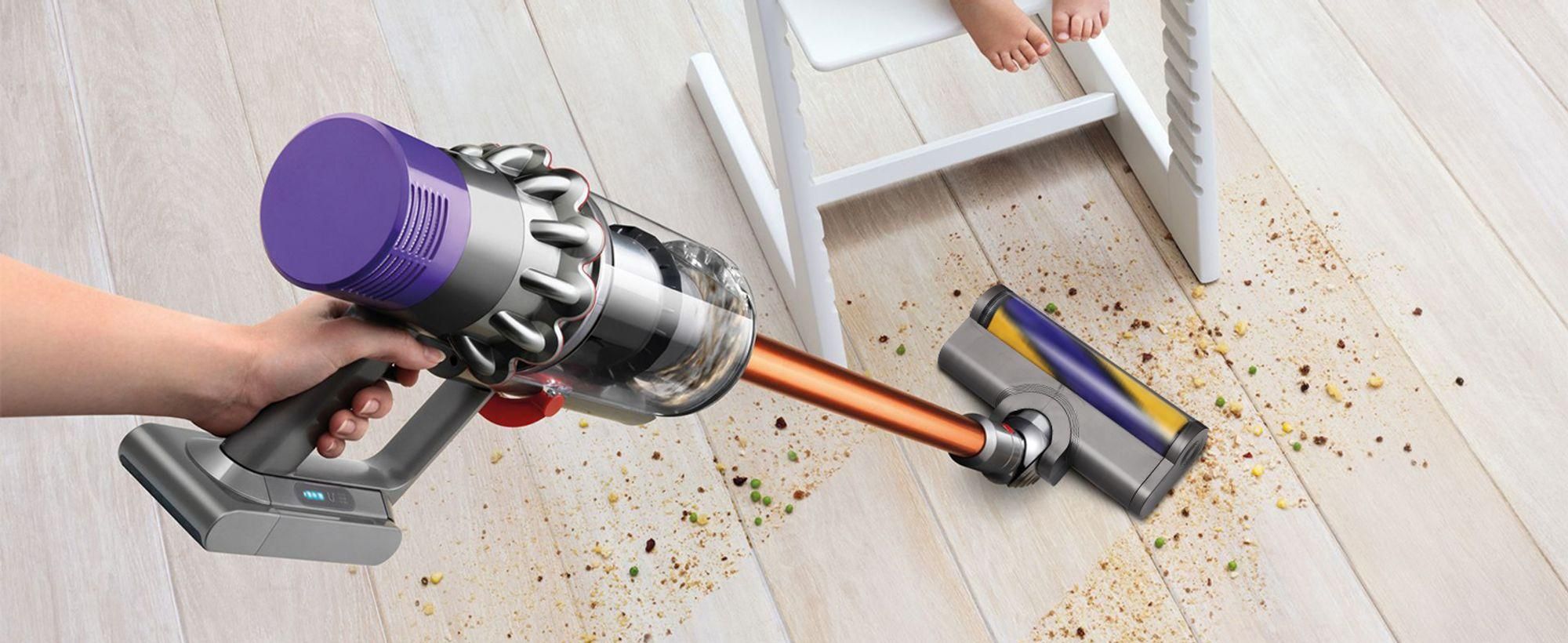 Elektrobürste mit Laser-LED für Dyson V7 V8 V10 V11 V15 – Bürste mit Direktantrieb für Hartböden & Kurzflorteppiche – Bodendüse für Staubsauger