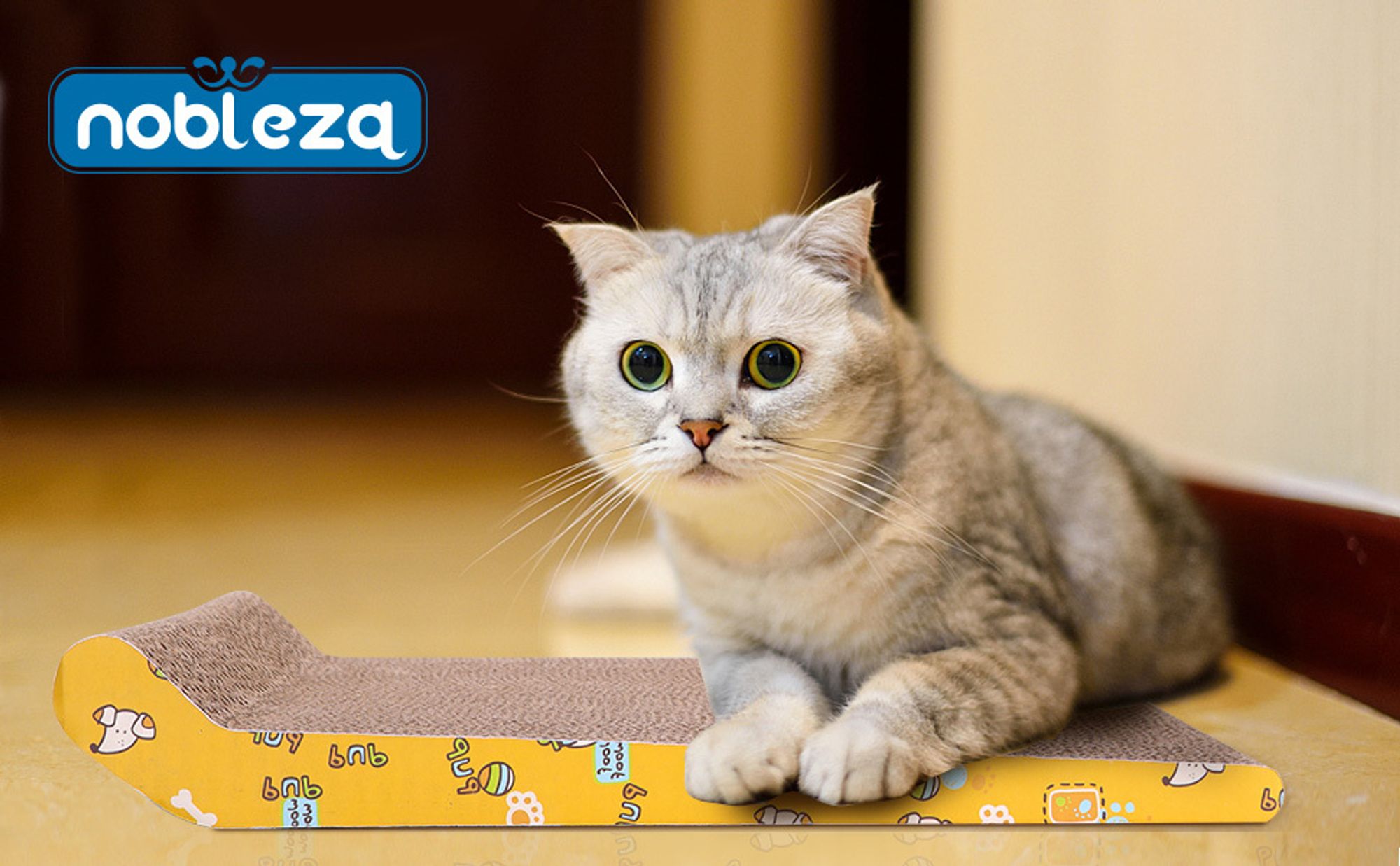 Kratzbretter Katze, 2 Stück Haltbar Kratzpappe für Katzen mit Katzenminze, Recycelbare Katzen Kratzbrett Pappe