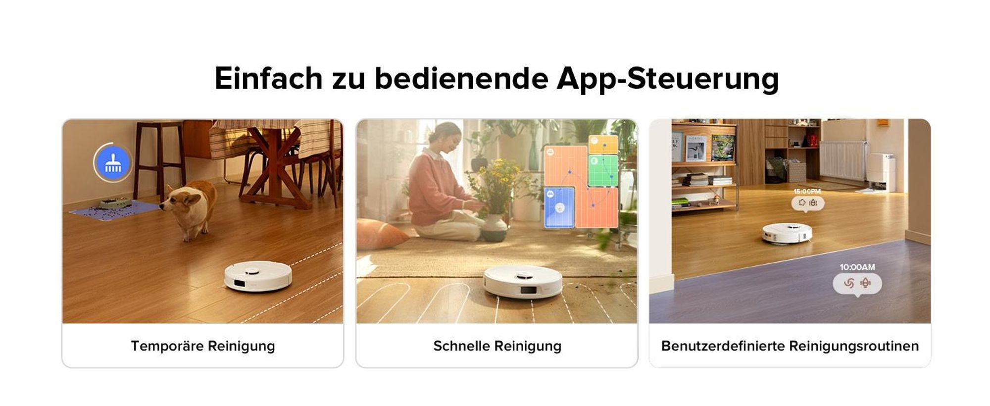 Roborock Qrevo Pro Saugroboter, 60°C-Heißwasser-Moppwäsche, FlexiArm Kantenreinigung, Hebarer Mopp, Teppichstrategie (Upgrade von Qrevo S ) Weiß