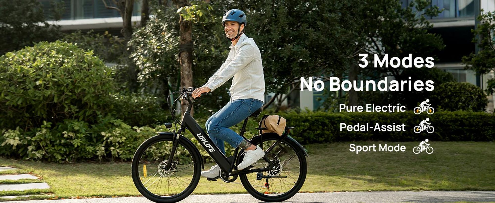 26" E Bike, City E-Bike & E-Hollandrad mit 36V 13Ah Akku bis zu 80-100km, SHIMANO 7-Gang, 250W Motor&25km/h, LCD Anzeige,City E-Bikes & E-Hollandräder