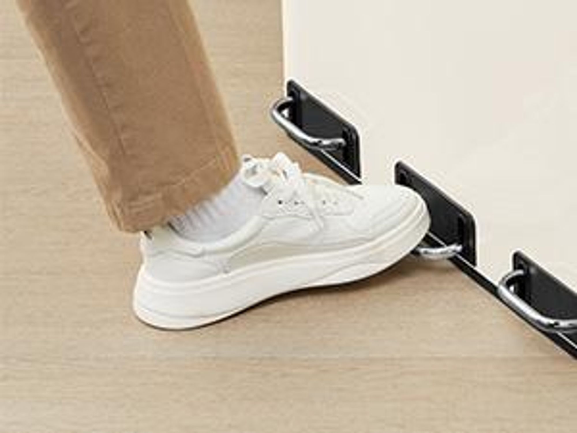 SONGMICS Mülleimer Küche, 3 x 18 L, Mülltrennsystem 3 Fächer, Abfalleimer, Treteimer, für gelben Sack