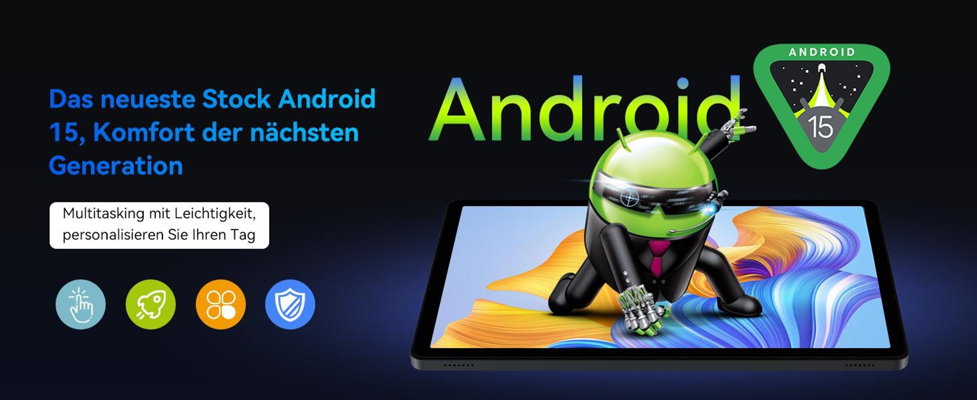 TABWEE T90 Tablet Android 16, 11 Zoll, 24GB (8+16) RAM+128GB ROM(2TB TF), 5G WiFi, mit Stift/Maus/Tastatur, 8000mAh/16MP+8MP/Widevine L1/Gemini AI