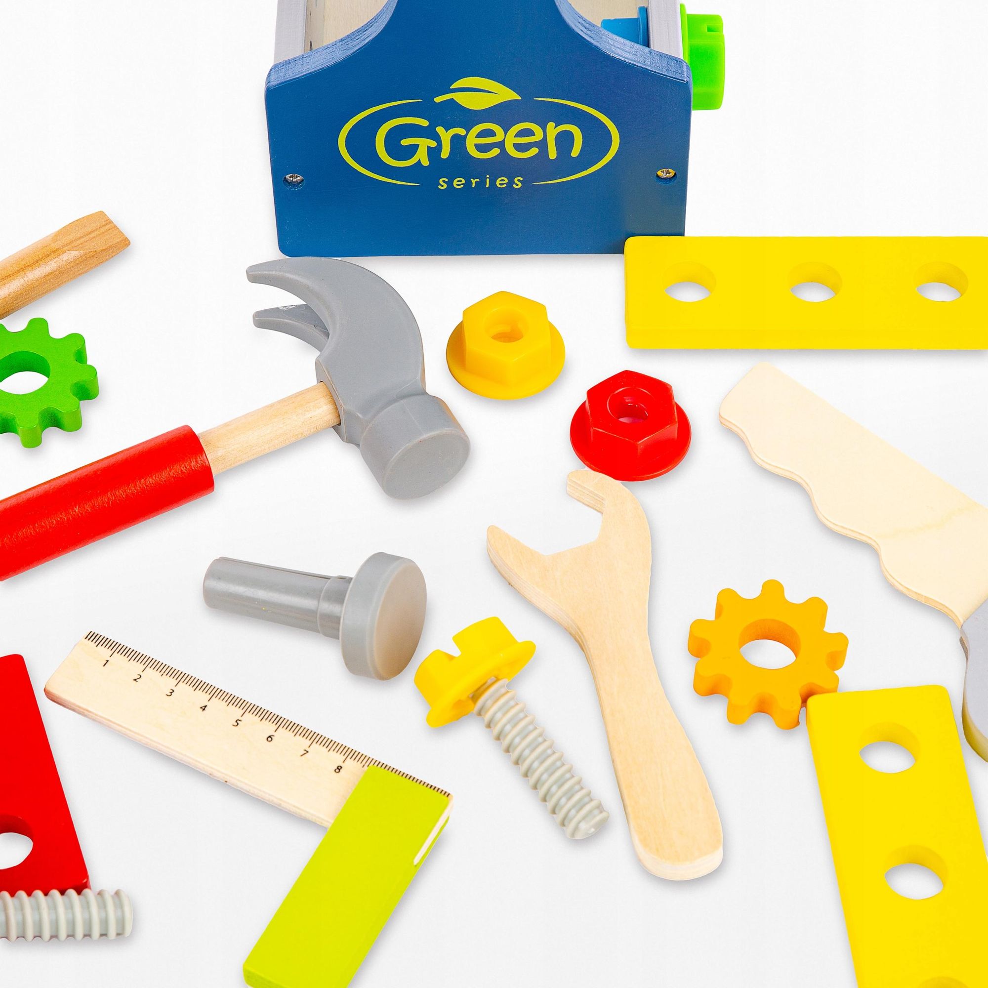 Tragbare Holzkiste Werkzeugset Kinderplay