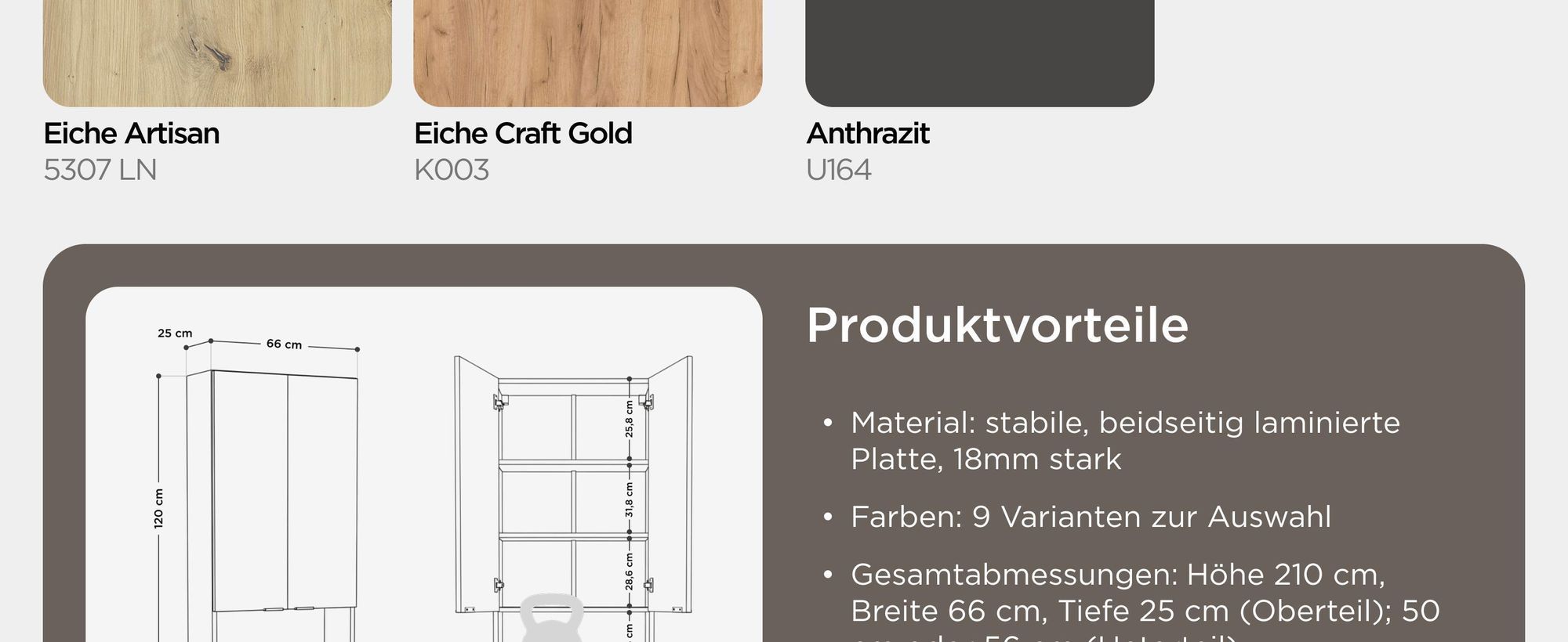 Waschmaschinenschrank LORA