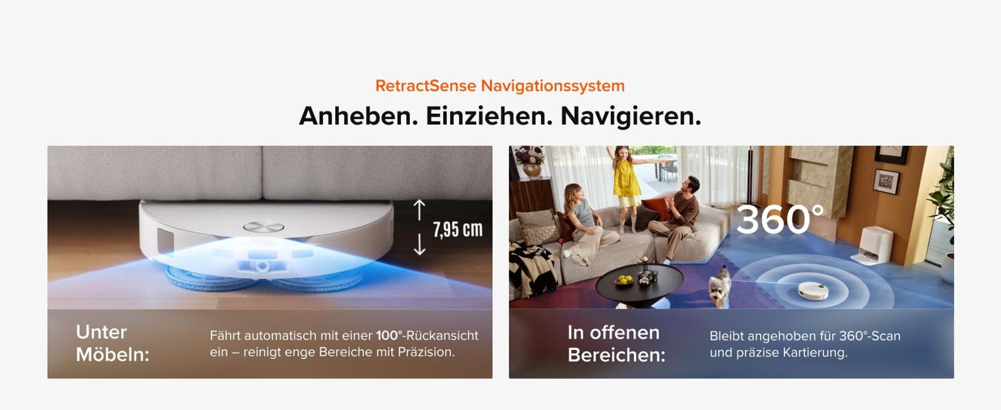 Roborock Saros 20 Neo Set Saugroboter mit Wischfunktion, 36.000 Pa, Dual Zero-Tangle-System, FlexiArm Technologie 100°C Heißwasser-Moppwäsche, Weiß