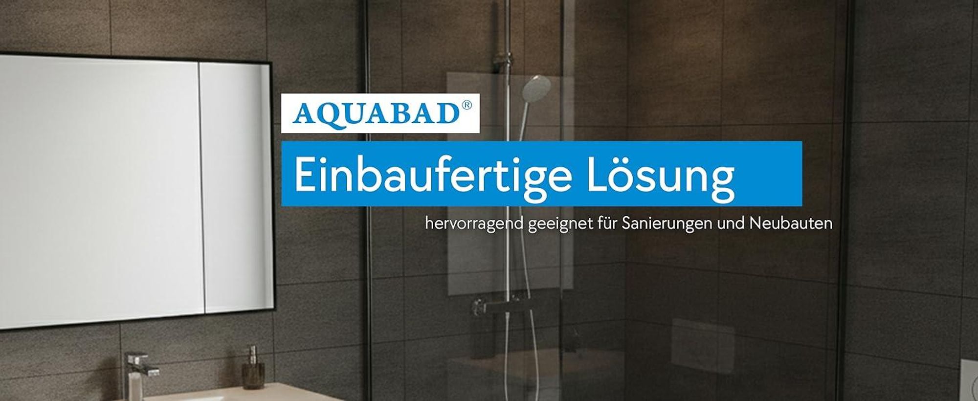 AQUABAD® Duschwanne Komplettset Finca LeakProtect® Smooth White 90x120cm Rechteck mit Ablaufgarnitur