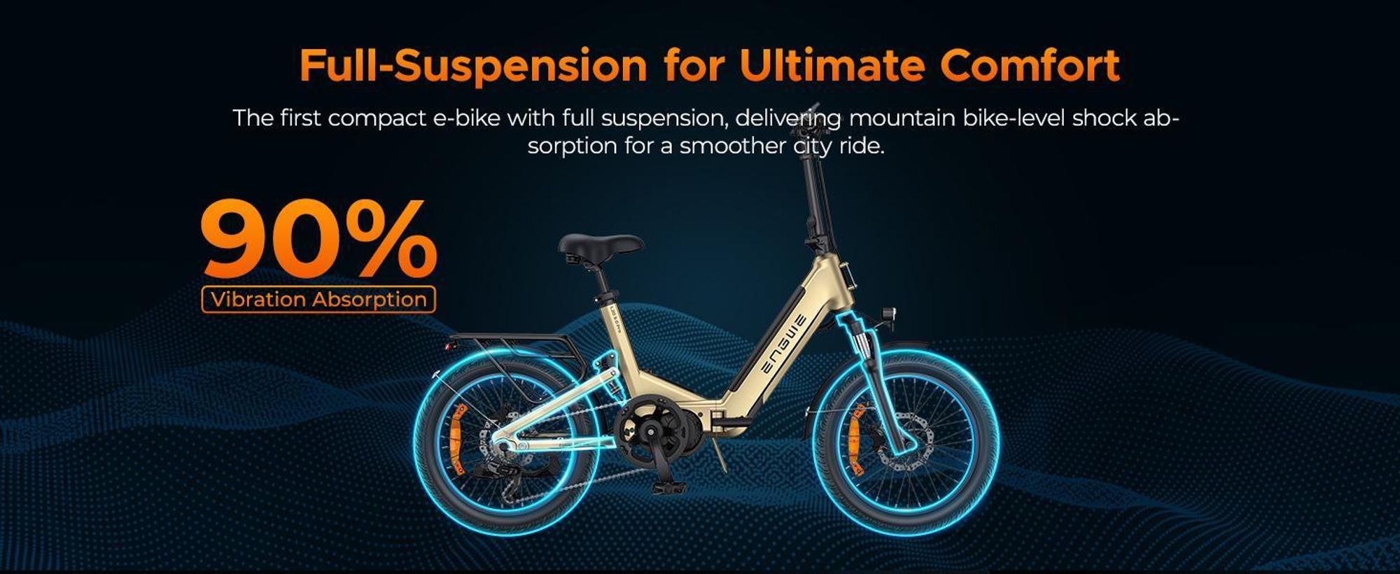 ENGWE E Bike con APP&IoT, batteria Ebike 48V 15Ah fino a 160km, sensore di coppia e freni idraulici, pneumatici 20*3.0, 2 ore di carica, L20 3.0 PRO