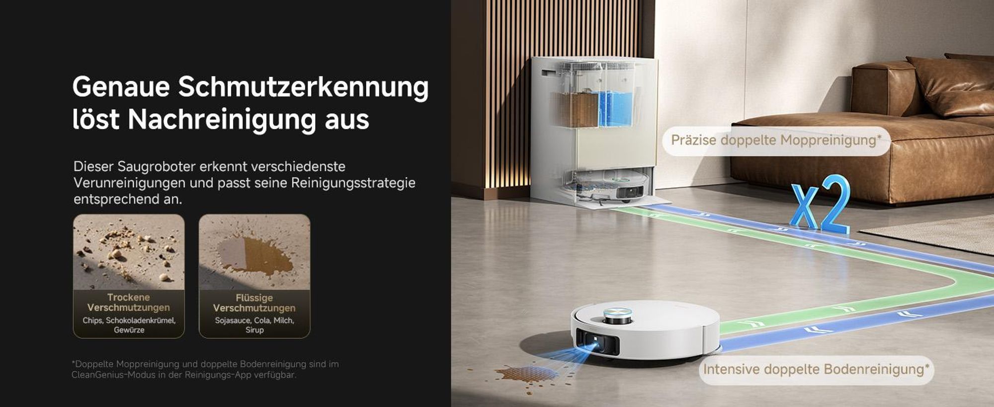 Dreame Matrix 10 Ultra Roboter Staubsauger und Bodenwischer,30kPa,Mehrfach-Moppschaltung,KI-Hindernisvermeidung,Anti-Tangle,100℃ Selbstreinigung,Weiß