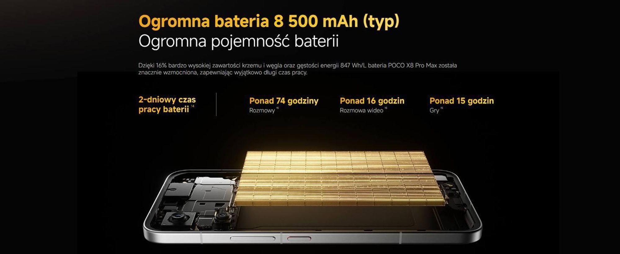 Smartfon POCO X8 PRO MAX 12/256 GB Czarny