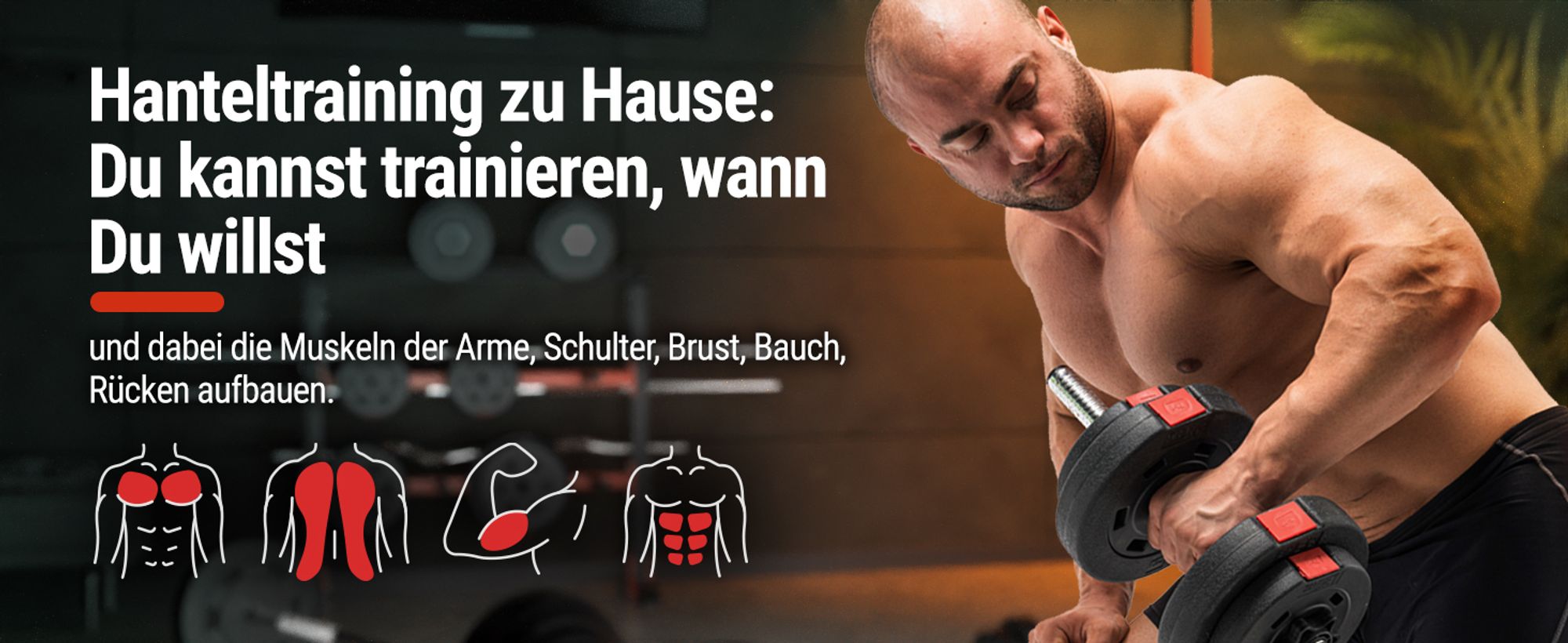Kurzhantelset aus Kunststoff 2x20kg