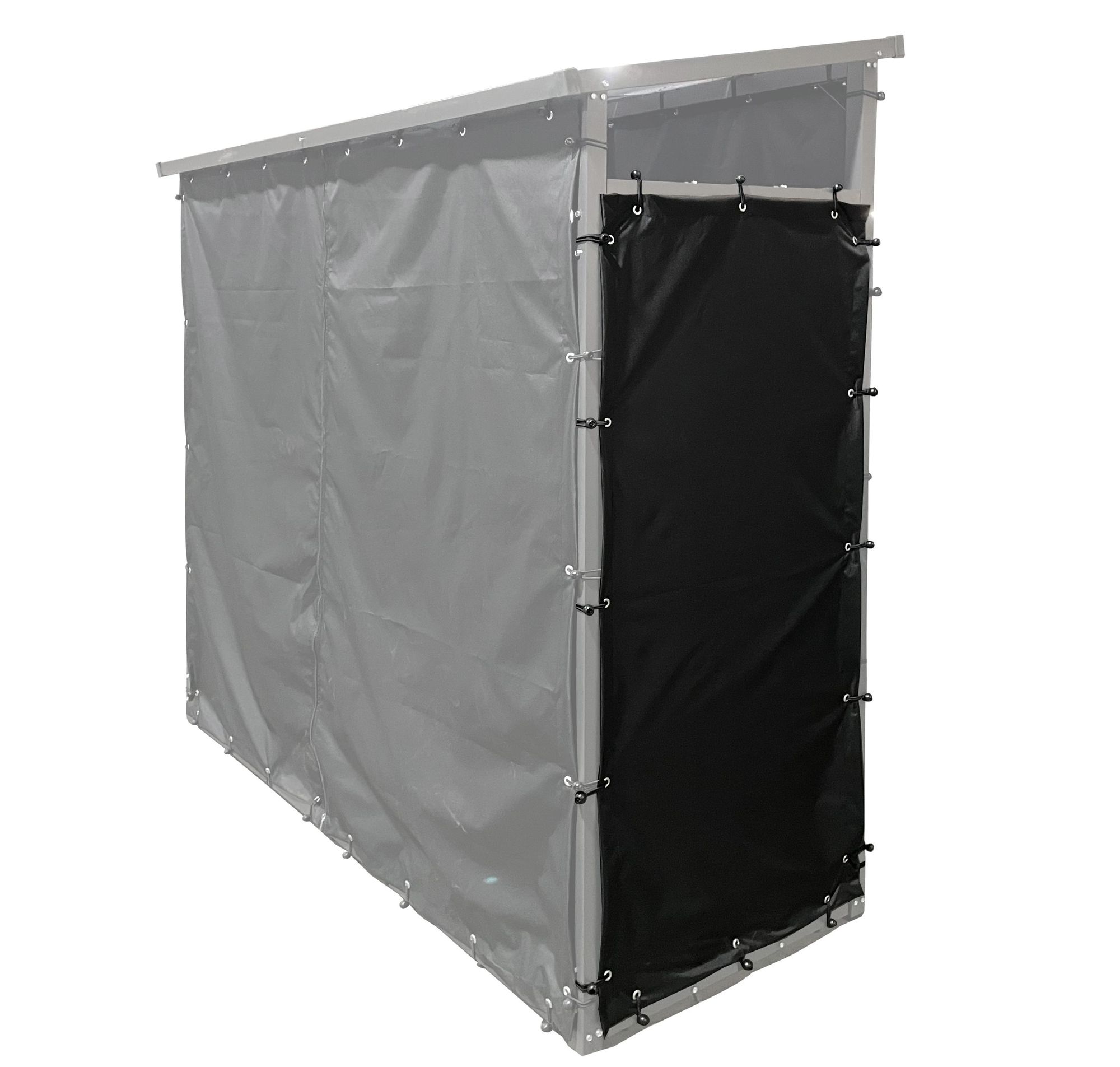 Metall Kaminholzregal Außen 130 x 70 x 185 cm, Pro - 40 mm Stahlprofil, Anthrazit, Wetterfest, Kapazität 1,6 m³ (2,5 SRM), L Garten Kaminholzunterstand Stapelhilfe