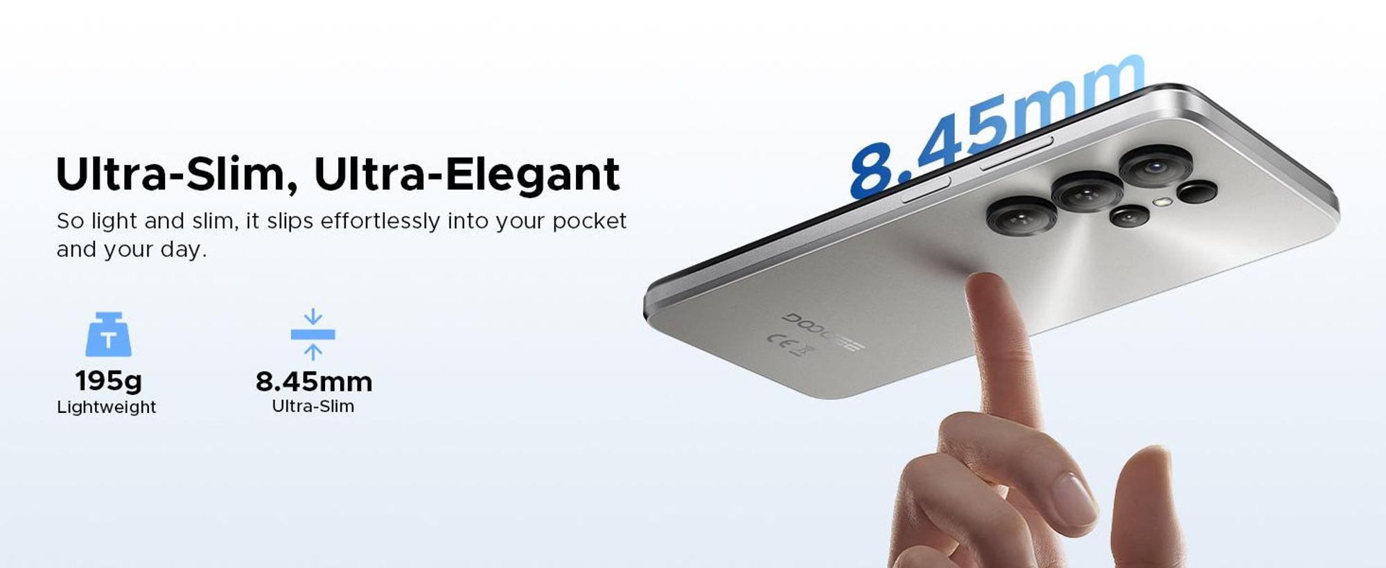 DOOGEE Note56X Pro – Chytrý telefon, Android 16, 6,56" displej s obnovovací frekvencí 90 Hz, baterie 6150 mAh, 32 GB + 128 GB, 4G, 13 MP, NFC, čtečka otisků prstů, podpora OTG, bez smlouvy