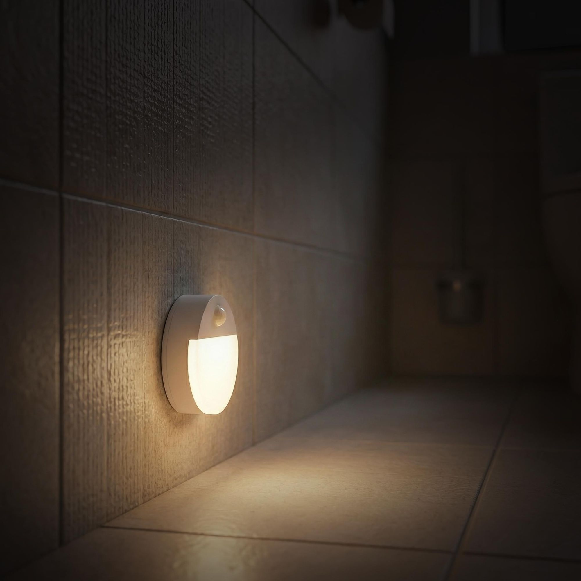 Drahtlose Led-Treppen-Nachtlichtlampe Mit Bewegungs- Und Dämmerungssensor Für Batterien