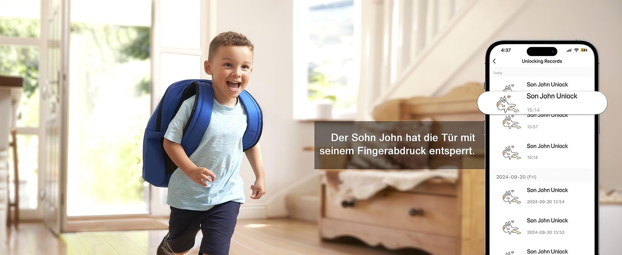 Smartes Türschloss Elektronischer Schließzylinder, Längenverstellbar (60-90mm) für Europrofil, 5-in-1 (Fingerabdruck, Tuya App, PIN, RFID, Schlüssel)