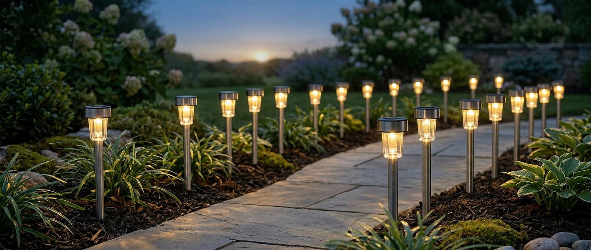 tectake® 24-er Set LED-Solarlampen 4,7 x 37 cm