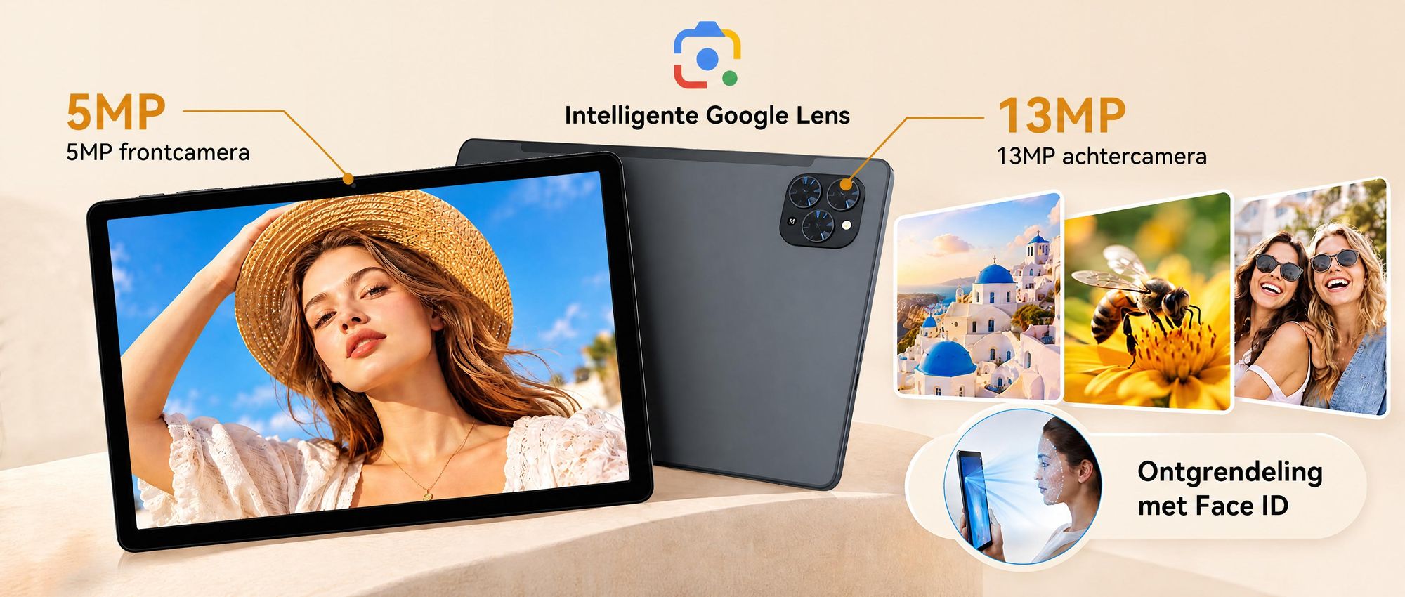 TABWEE T90 Tablet Android 16, 11 inch, 24+ 128 GB ROM (2 TB TF), 5G WiFi, met stylus/muiz/toetsenbord, 8000 mAh, 16 MP + 8 MP, Widevine L1, Gemini AI