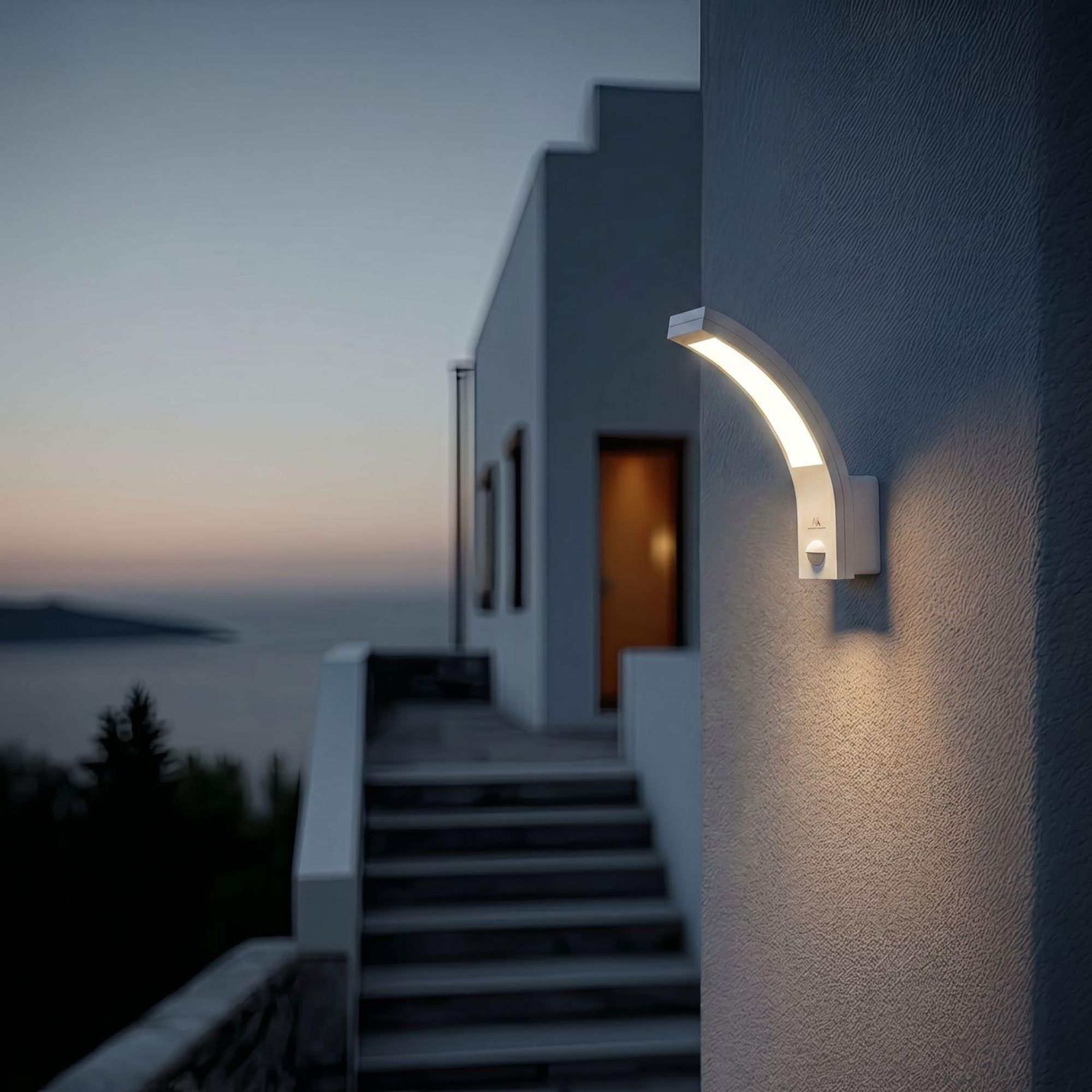 LED Lampe Leuchte IR-Bewegungsmelder Wandlampe Innen & Außen 750Lm 10W IP54