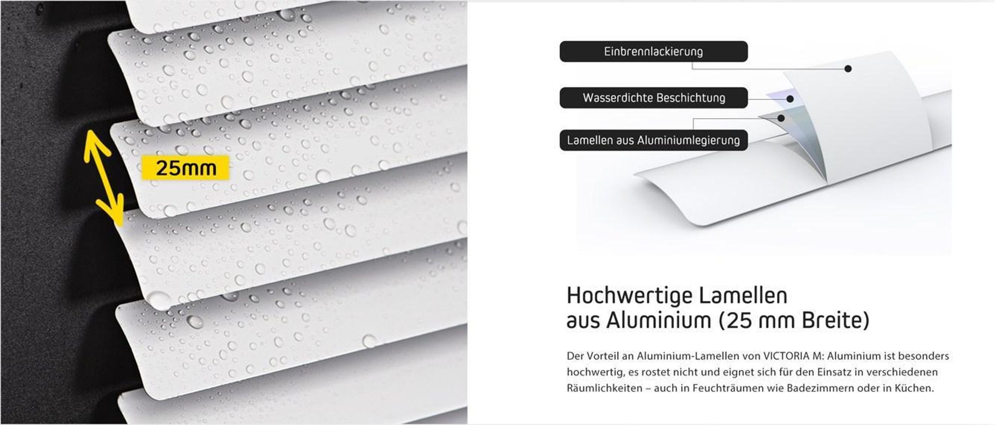 LightLess Aluminium-Jalousie, 25 mm, verdunkelnd, 125 x 150 cm, schwarz matt ohne Bohren, für Fenster & Türen, blackout, Energieeffizient & schallreduzierend, Blicken und Blendlicht JALOUSIESCOUT