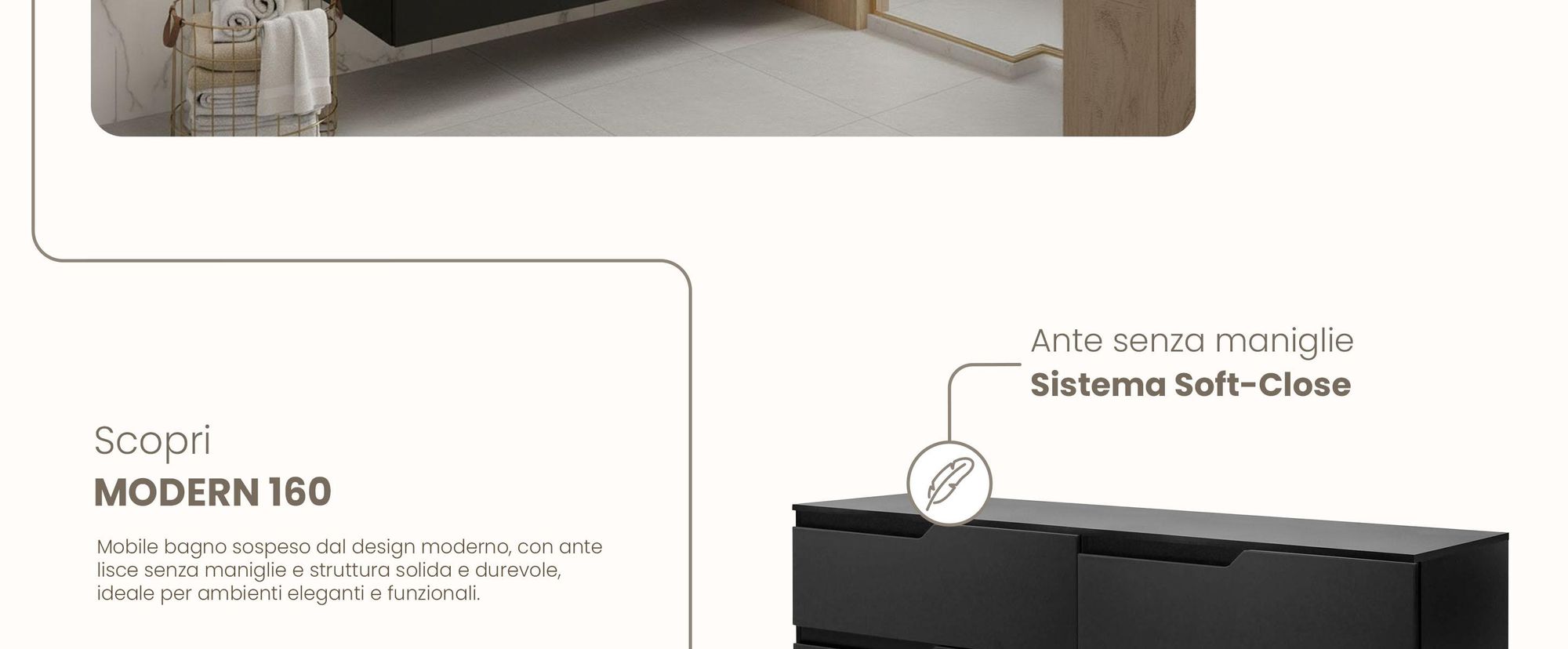 RODAN, mobile bagno, mobile sotto lavabo, mobile bagno moderno, mobili per il bagno