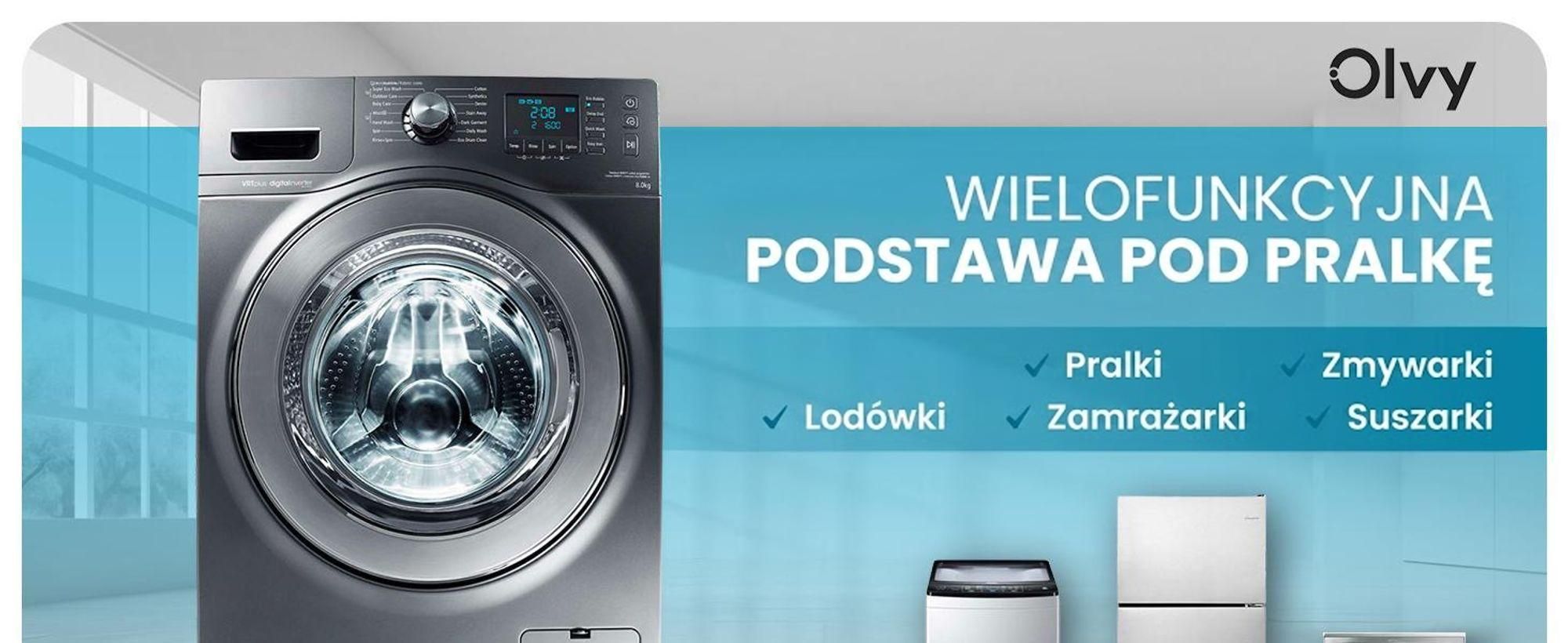 Cokół pod pralkę Olvy z kółkami, podstawa pod pralkę, podstawa pod pralkę 300kg lodówko-suszarka