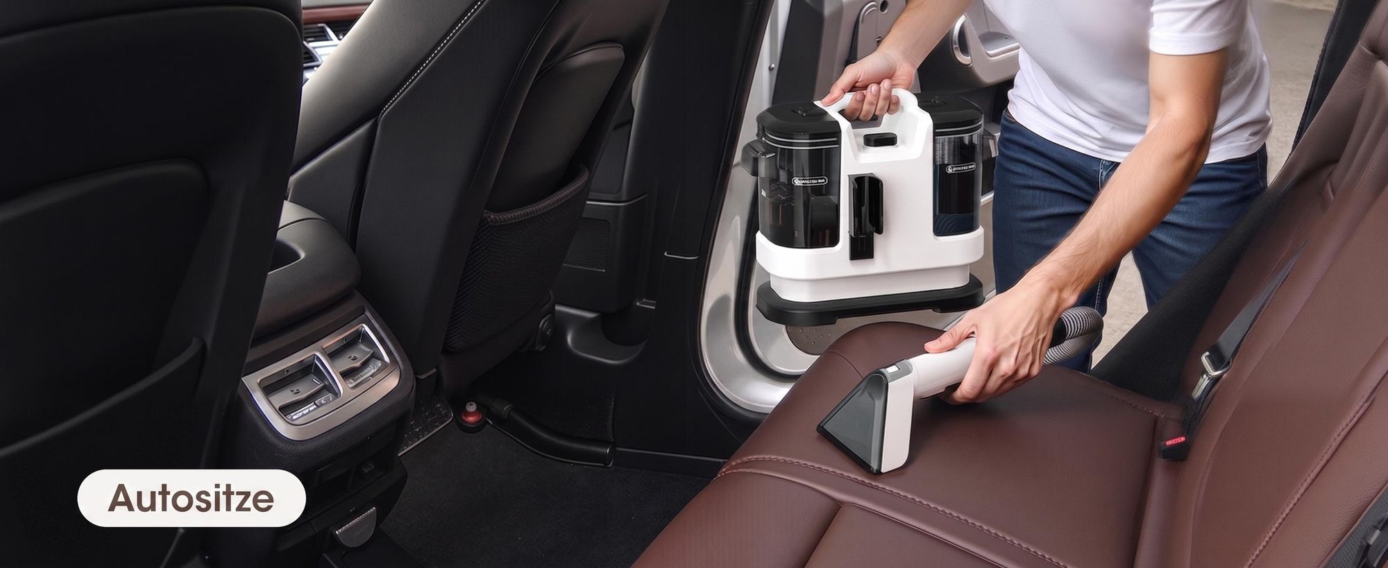 Lubluelu V6 Teppichreiniger Waschsauger Polsterreiniger 5IN1 13.500Pa 450W mit 2-Tank-System Nasssauger für Sofa Auto Teppich