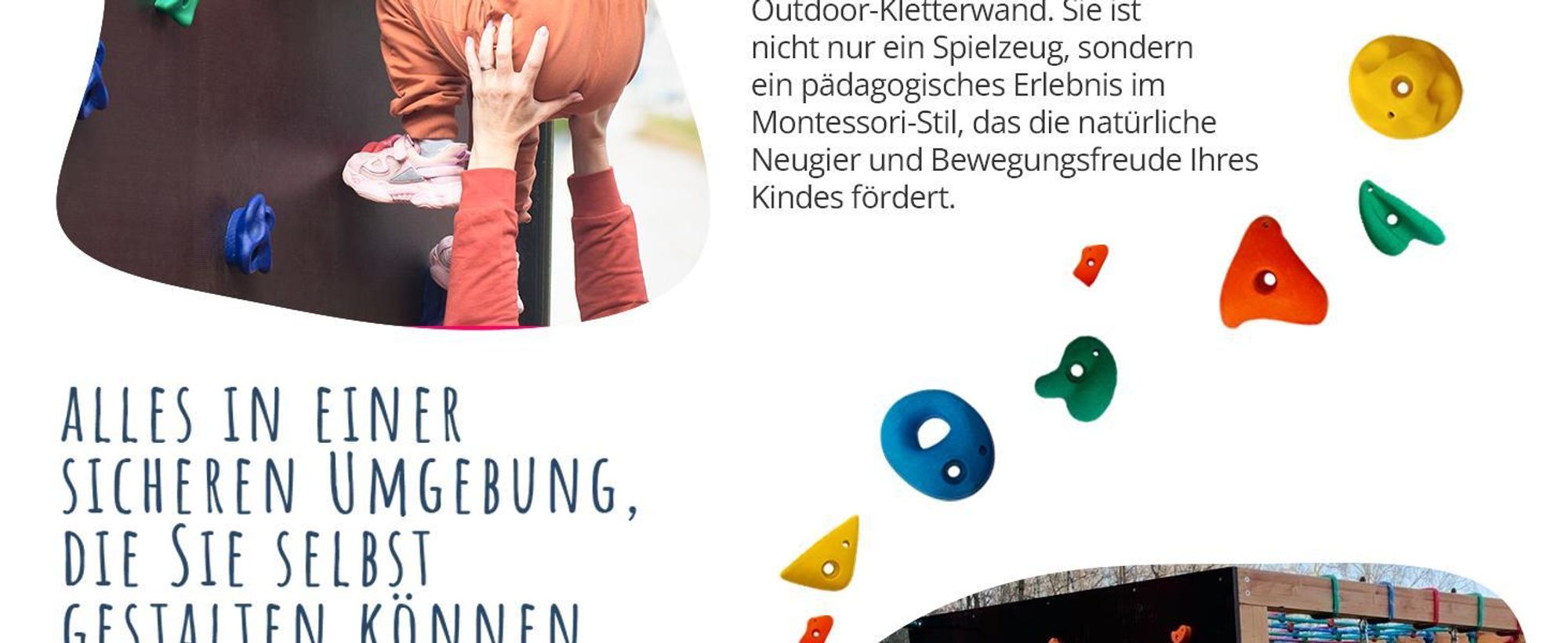 Create for You Kletterwand Kinder Outdoor + 15 Klettersteine - Schwarz Boulderwand für Garten, Spielplatz, Holzhaus - Wasserfest 180x120 cm
