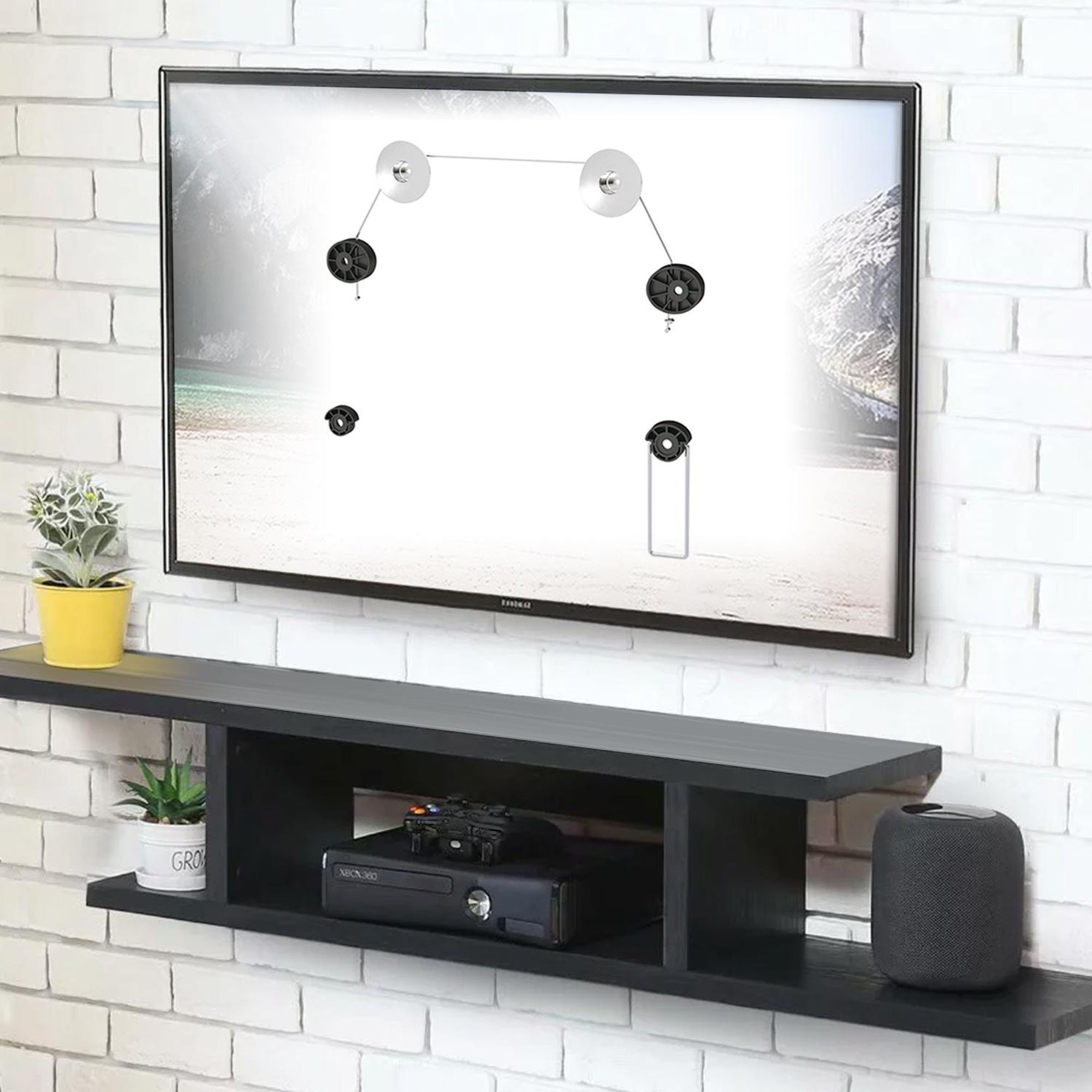 Superslim TV Wandhalterung Halterung Fernsehhalterung 32-75" VESA 100x100, 200x200, 300x300, 400x400, 600x600, 800x800 mm