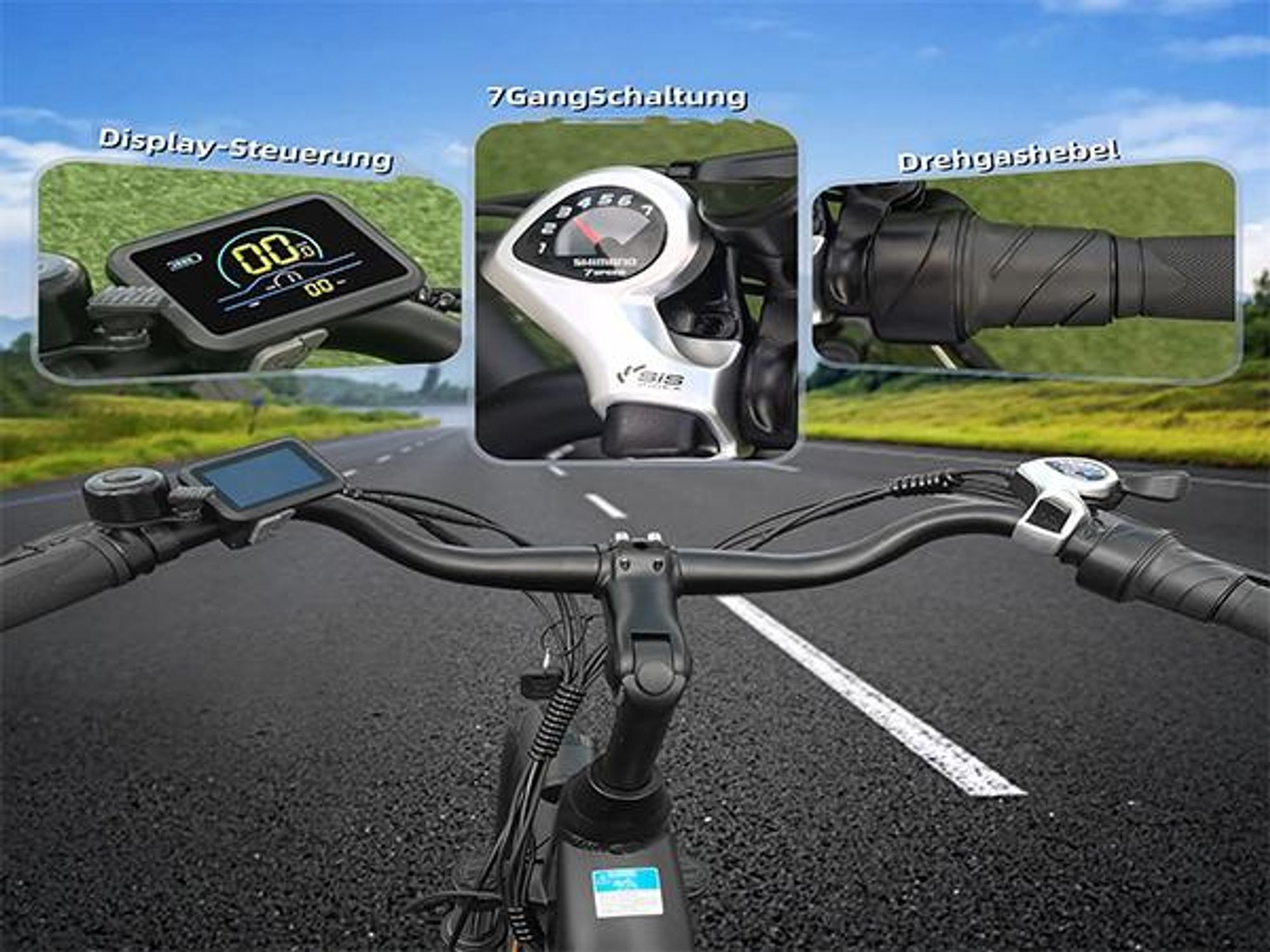 TTGO HZ-28ST E-Bike - 250W Motor 36V20AH Akku 28 Zoll Reifen Mechanische Scheibenbremsen - Schwarz