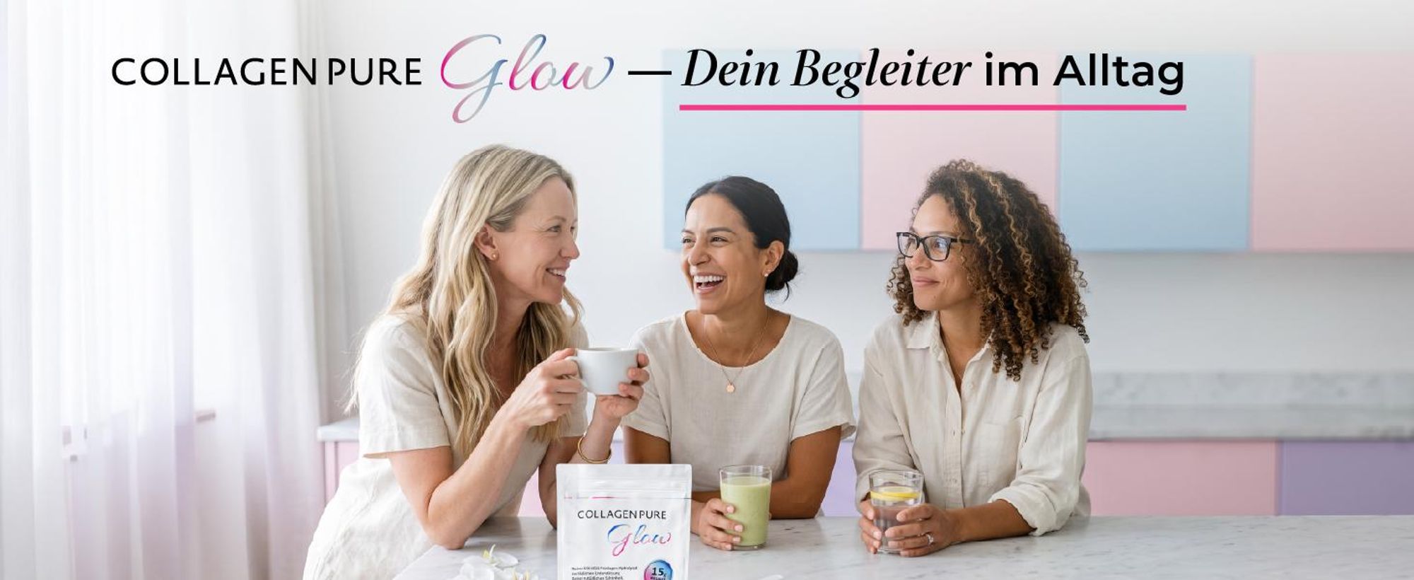 COLLAGEN PURE Glow – 100% reines Kollagen Pulver 2x500 g