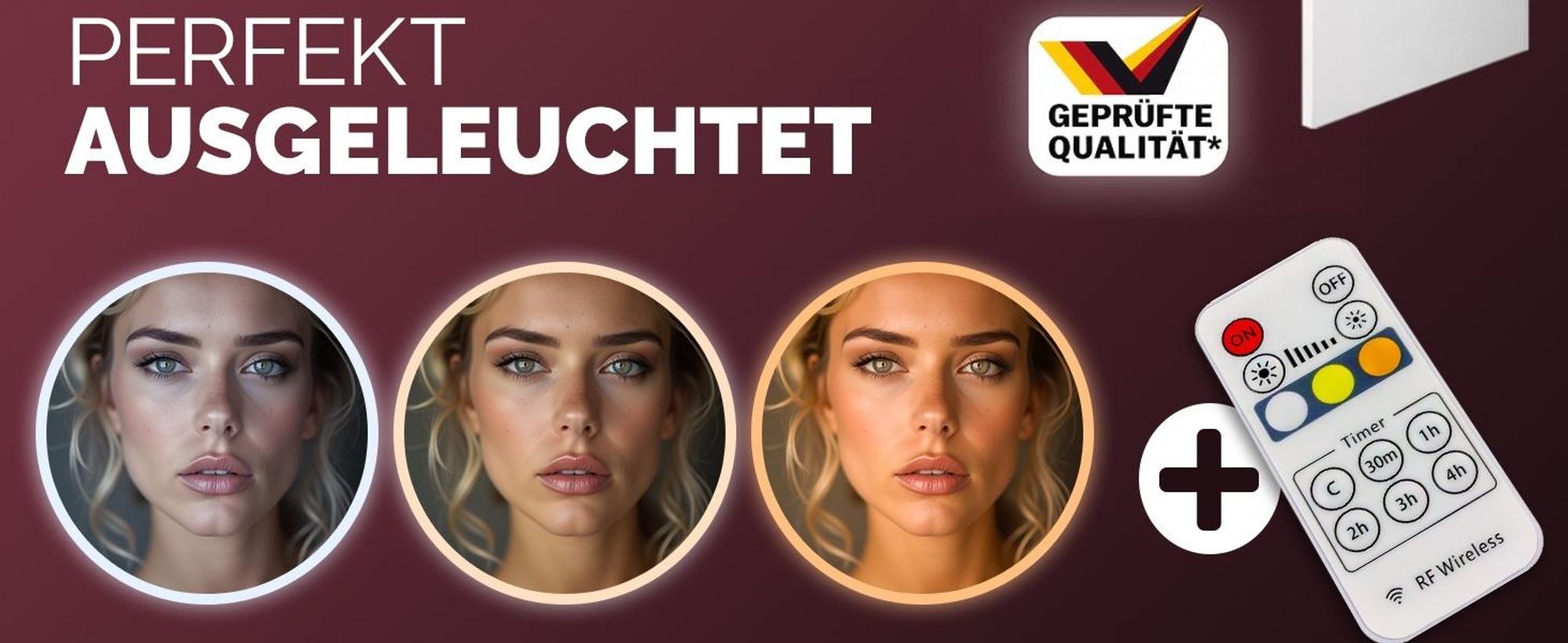 CASARIA® Schminktisch mit LED Beleuchtung und Spiegel