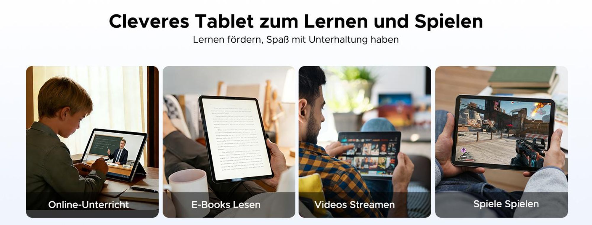 POCKAM P10 48(8+40)GB+128GB, 10 Zoll, Android 16, 7000mAh, mit Tastatur/Maus/Stift/Hülle usw, BT5.0, 5G WiFi, Gemini AI, 3.5mm Kopfhöreranschluss