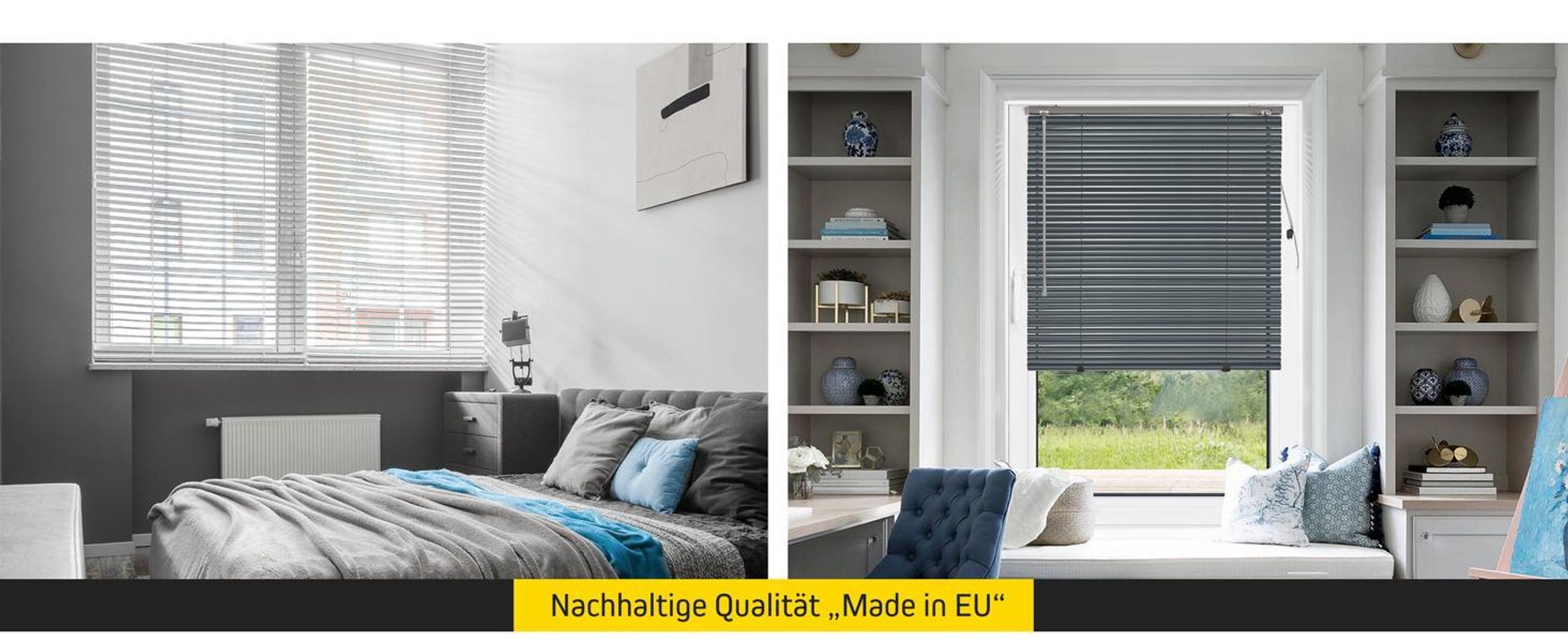 LightLess Aluminium-Jalousie, 25 mm, verdunkelnd, 125 x 150 cm, schwarz matt ohne Bohren, für Fenster & Türen, blackout, Energieeffizient & schallreduzierend, Blicken und Blendlicht JALOUSIESCOUT