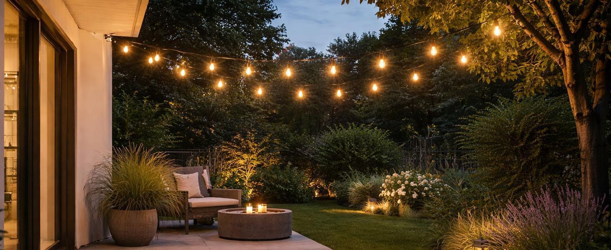 LUMILED Solar Lichterkette für Außen 15M S14 22x LED + 2 Ersatzbirnen, mit Fernbedienung, Warmweiß 2700K IP65 Wasserdicht 8 Betriebsarten Dimmbar Solarlichterkette Solarlampe Garten Outdoor Außenlichterkette