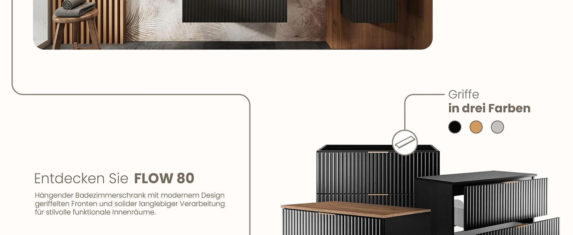 RODAN, Badmöbel, Badschrank, Badezimmermöbel, Badezimmer, MODERN, Waschbeckenunterschrank