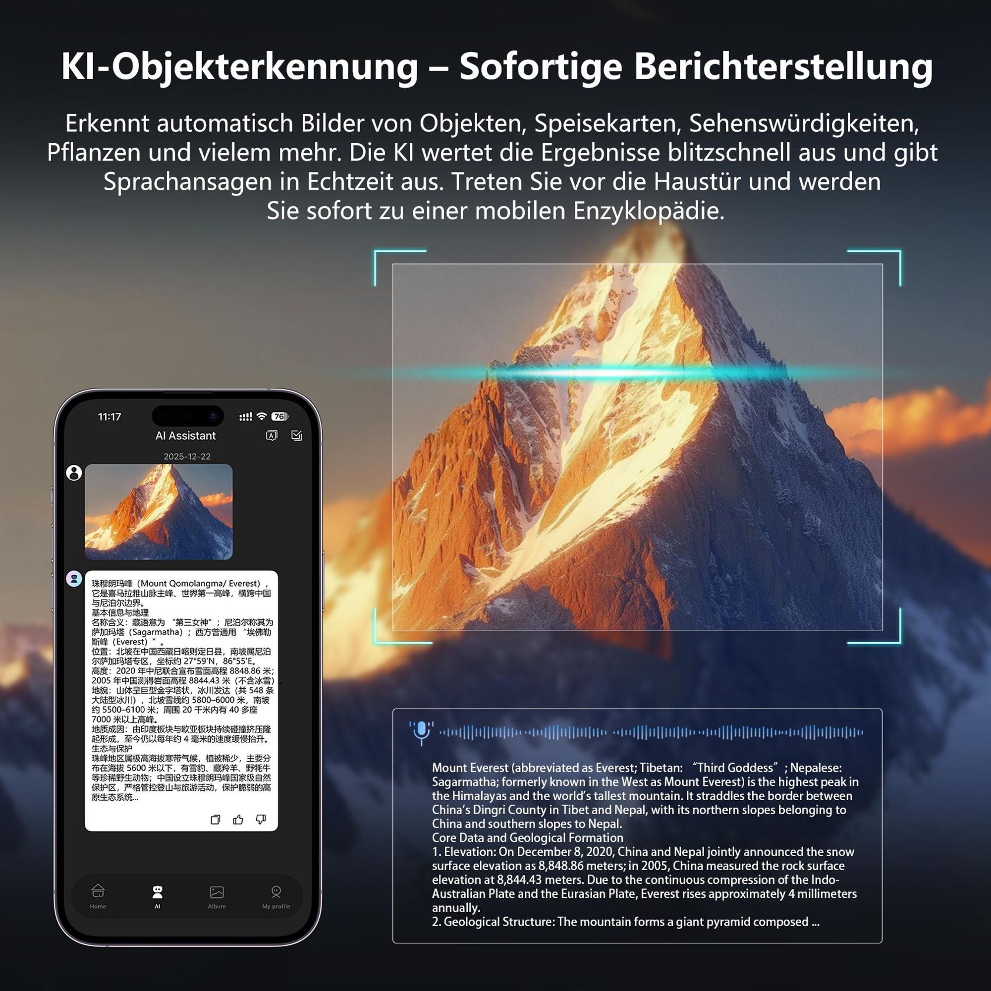 Sonnenbrille 2026 Neue BV200 KI-Kamera-Brille, AI Glasses, BT 6.0, Open-Ear HiFi, Sony IMX219 Sensor, Fotografieren, kommunizieren, übersetzen