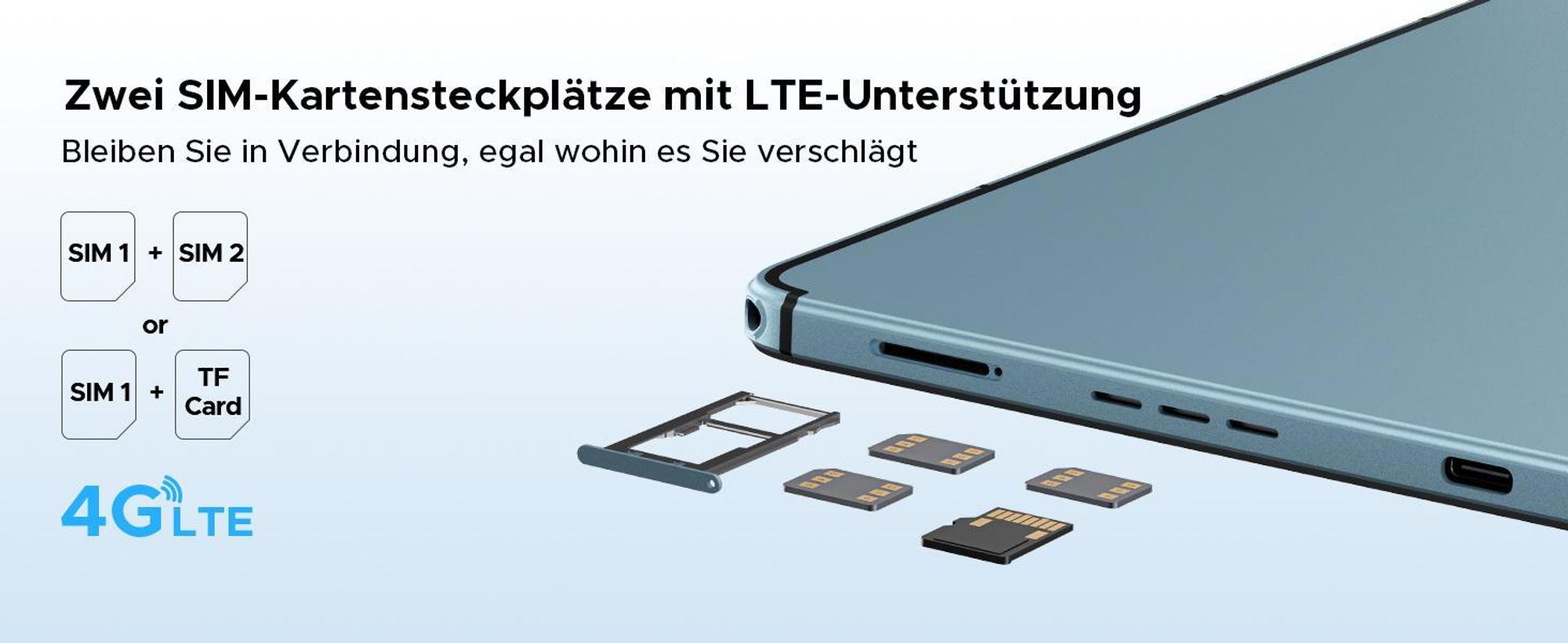 DOOGEE Tab E3 Max Android 16, 14 Zoll, 4G LTE, 48GB(8+40)+256GB(bis 2TB erweiterbar), 13500mAh/18W, 4G LTE, Widevine L1