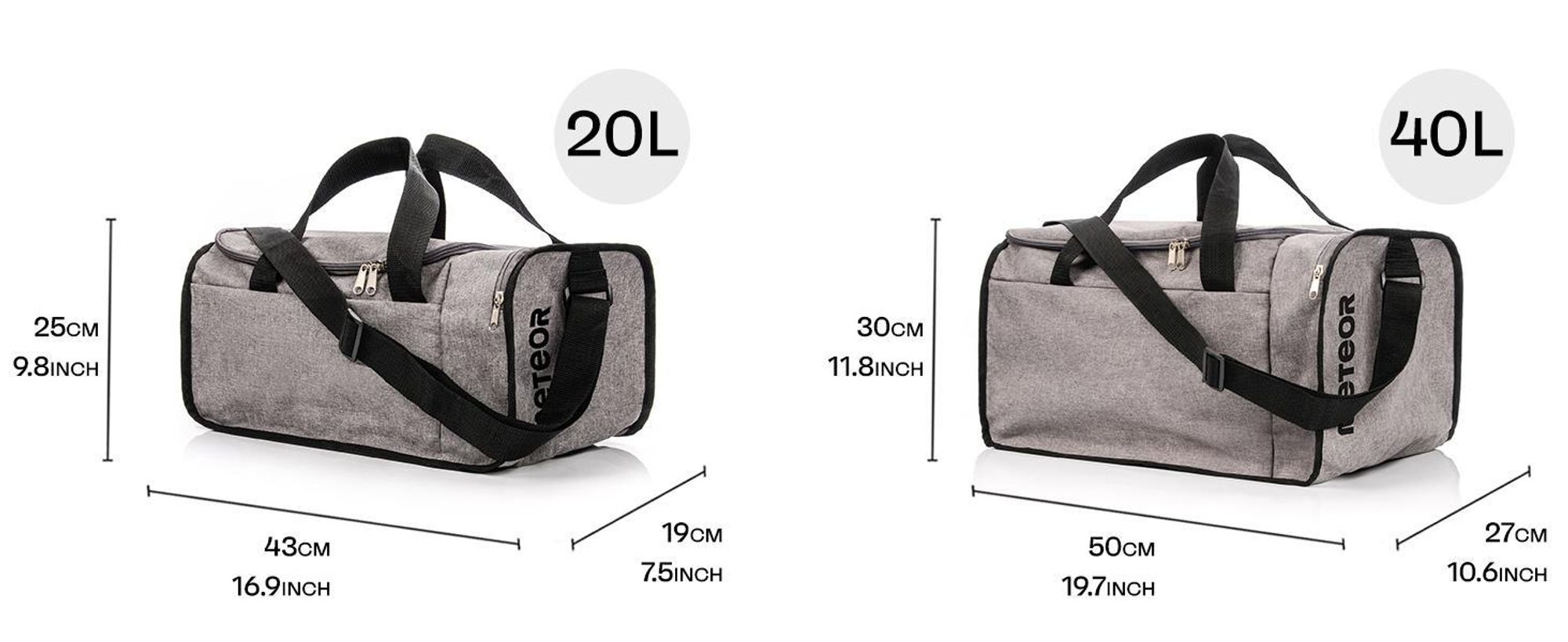 METEOR NEPR 20 L Sporttasche Trainingstasche Reisetasche Tasche Gym Bag rosa/schwarz
