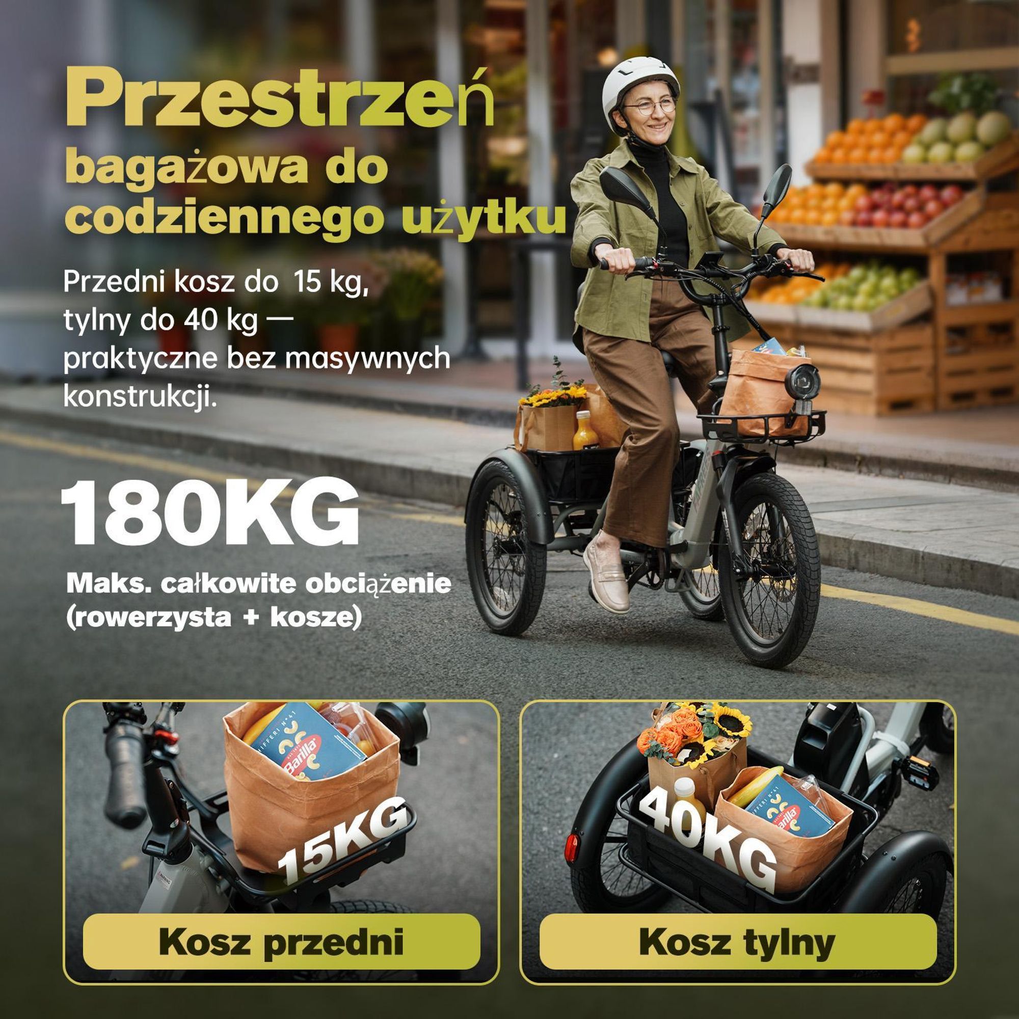 Rower elektryczny FAFREES F20 Mate II - Silnik 250W Akumulator 48V25AH 20 Calowe Opony Hydrauliczny hamulec tarczowy - Zielony wojskowy