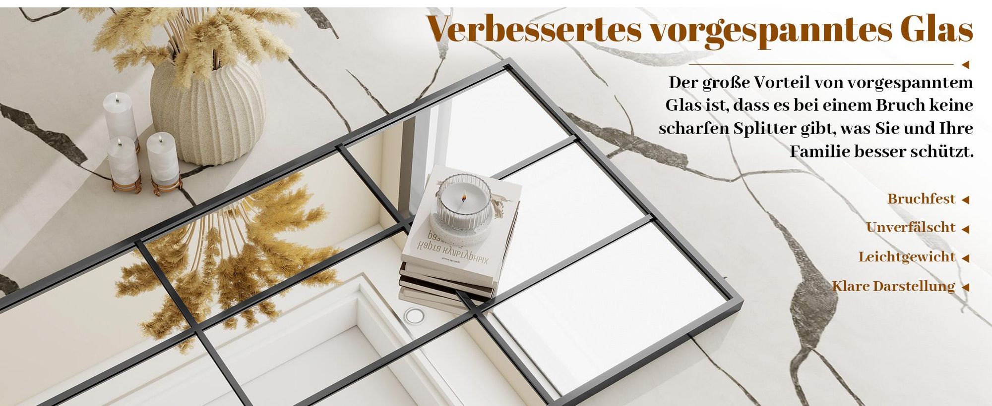 Koonmi 64x175 cm Fensterscheibe Ganzkörperspiegel - Dekorative Vollkörper mit Metallrahmen hängend Schrägung für den Eingang, Wohnzimmer, Schwarz