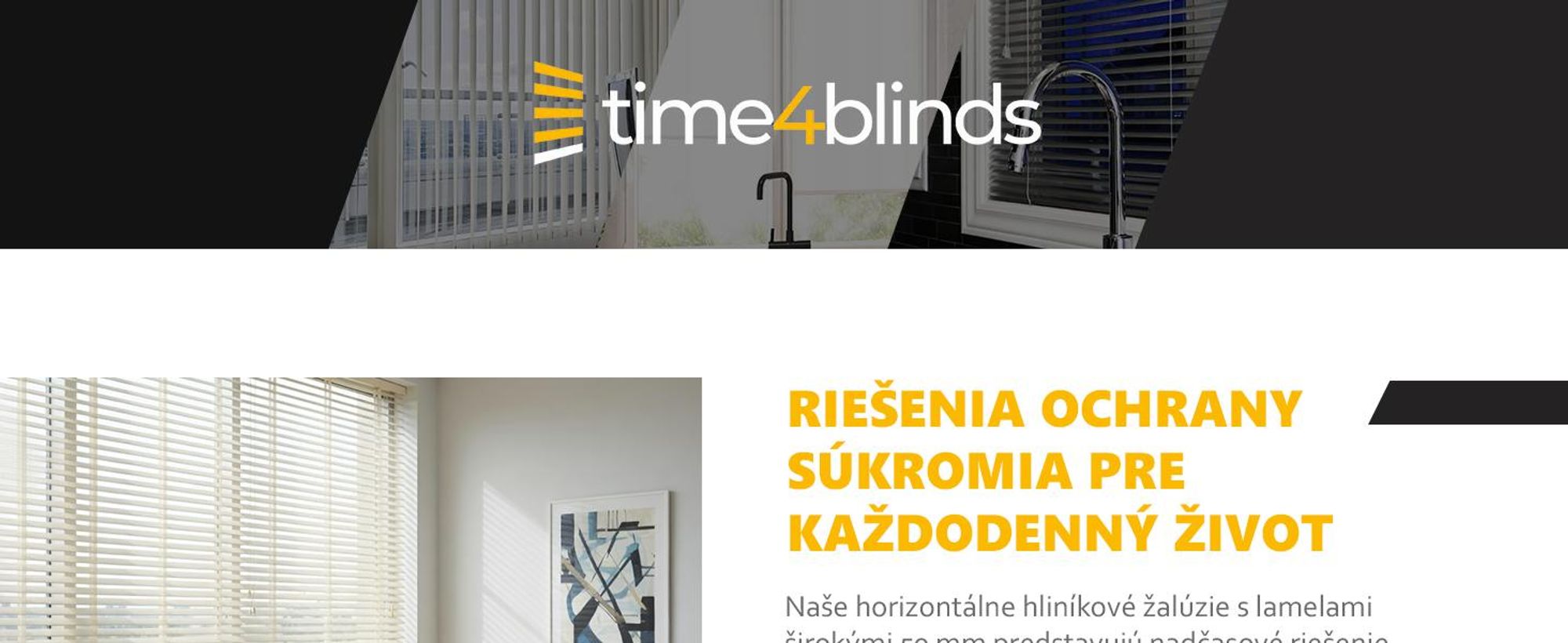 time4blinds, žalúzie do interiéru, 1400x1500mm, Ovládanie vľavo, Antracit