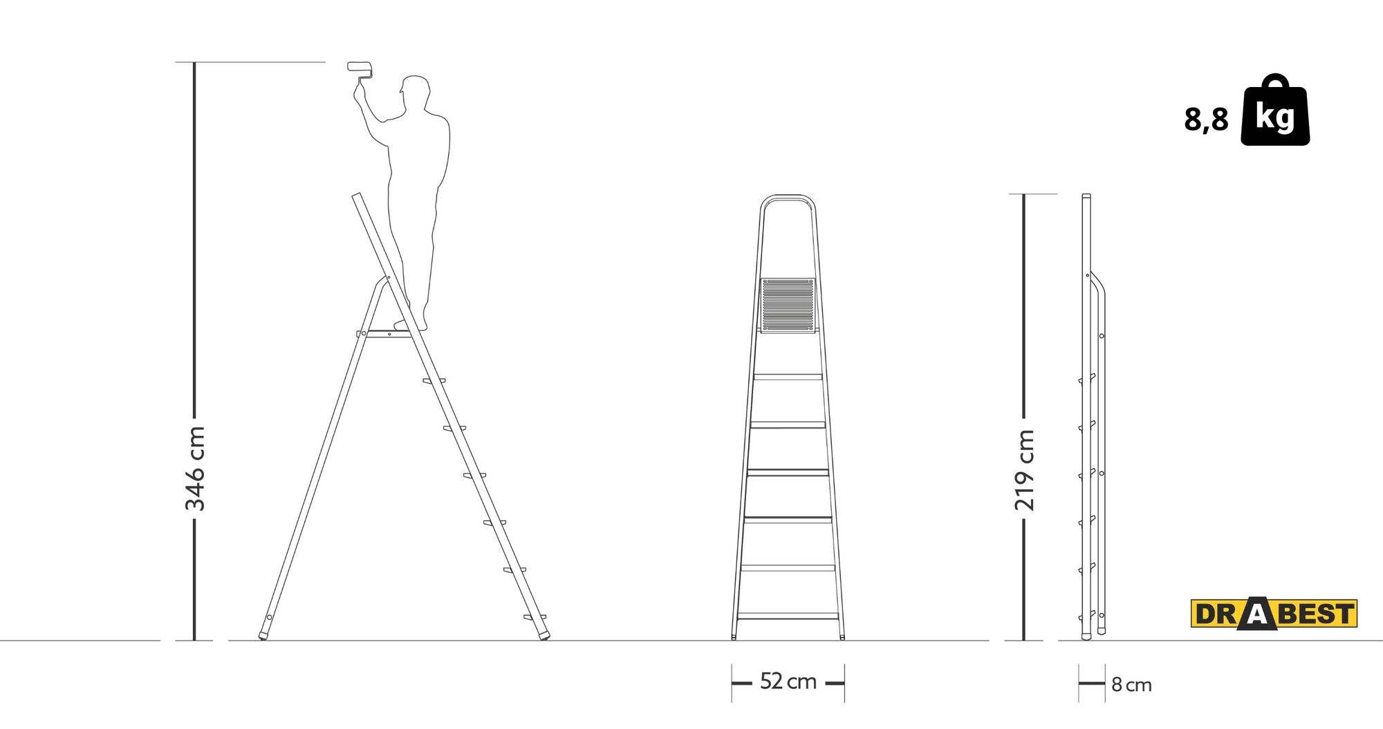 Drabest, Hersteller von Leitern, Leitern, Leitern, Aluminiumleitern, Stahlleiter